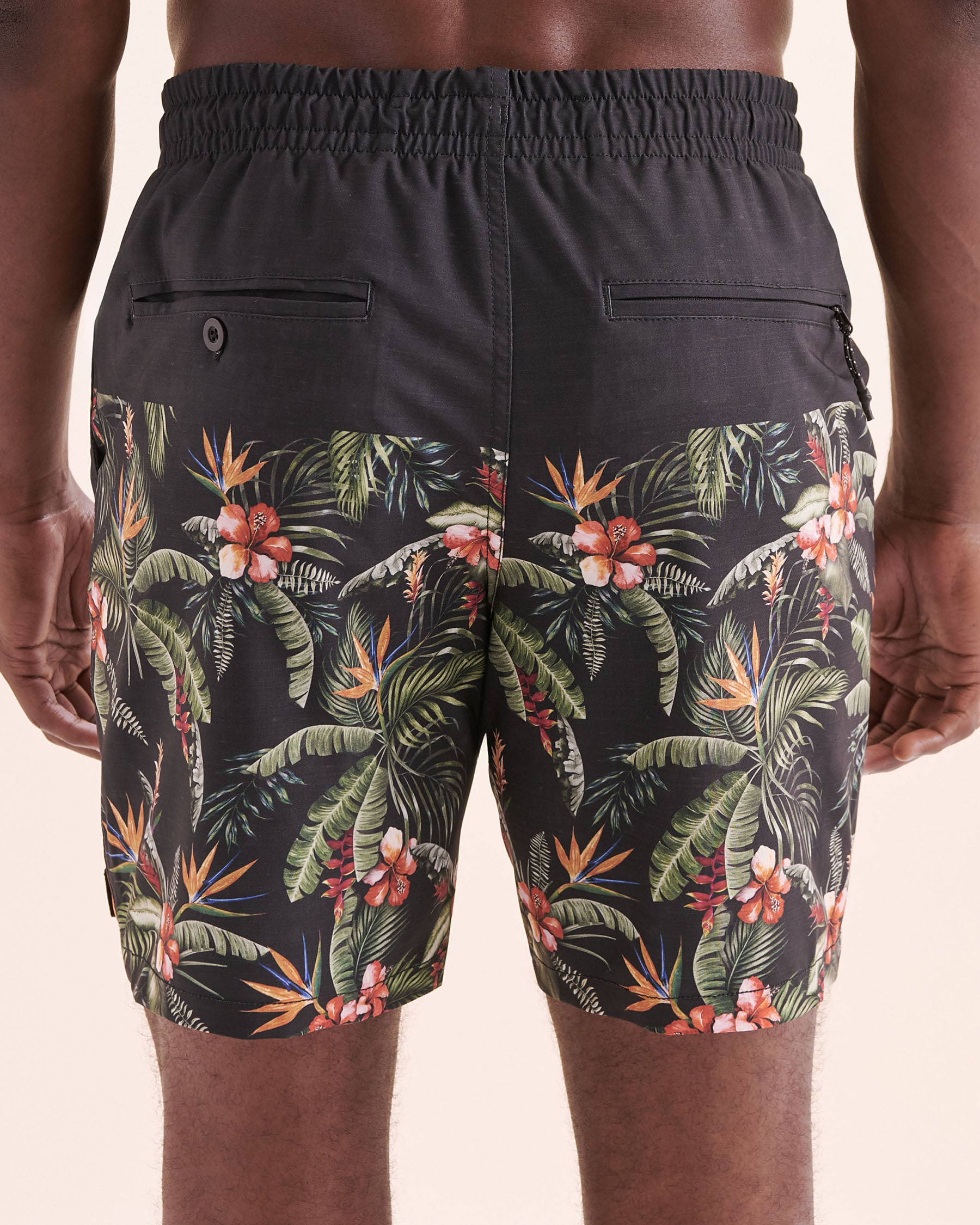 LUCKY ALOHA Marsh Mesh Volley Swimsuit Black MAR1020 - View2