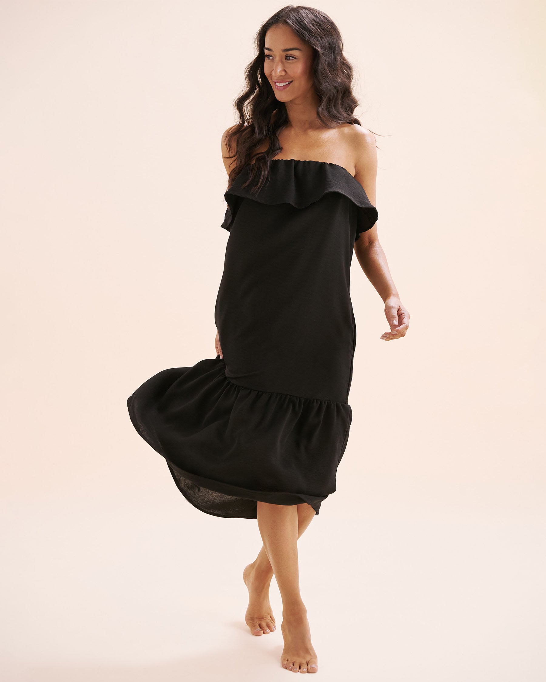 COVER ME Melrose Bay Midi Dress Black 26022555 - View4