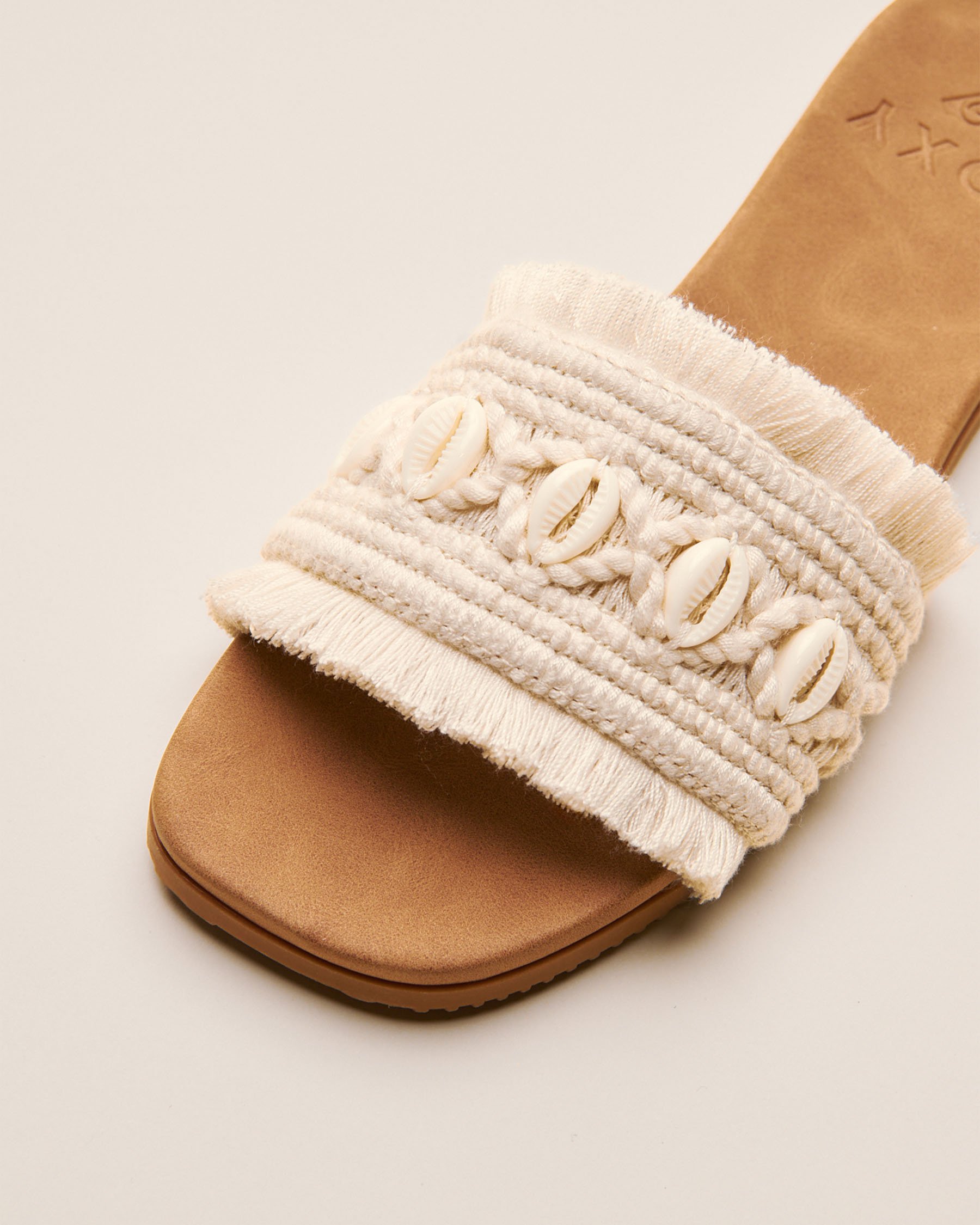 ROXY Positano Slide Beige and white 13901837 - View6