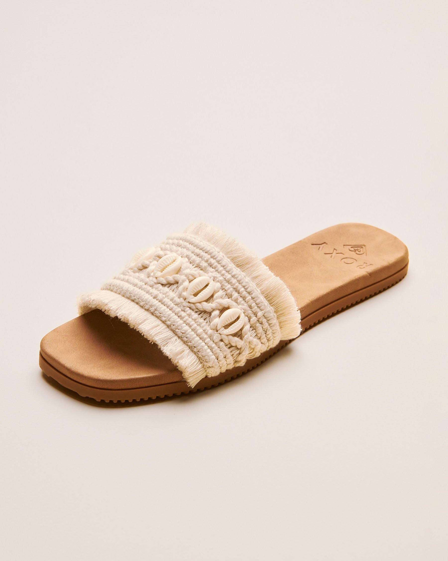 ROXY Positano Slide Beige and white 13901837 - View7