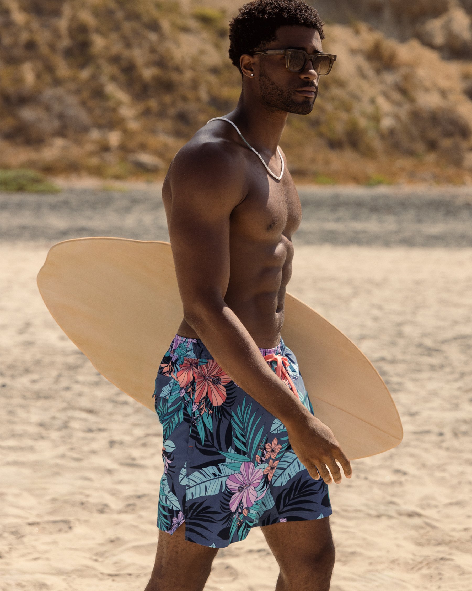 SAXX Maillot volley 2 en 1 Oh Buoy Bleu et rose SXSW04L - Voir1
