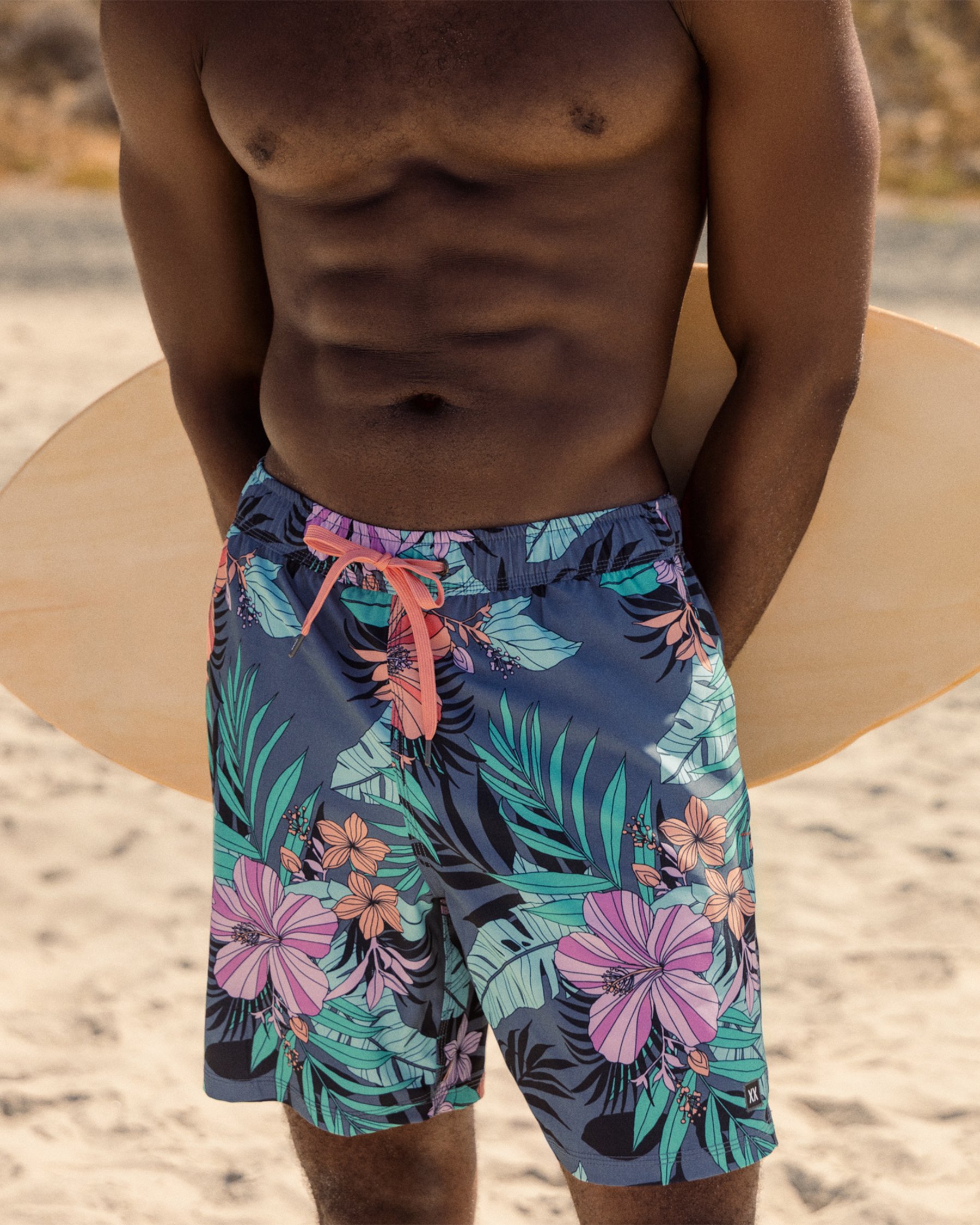 SAXX Maillot volley 2 en 1 Oh Buoy Bleu et rose SXSW04L - Voir2