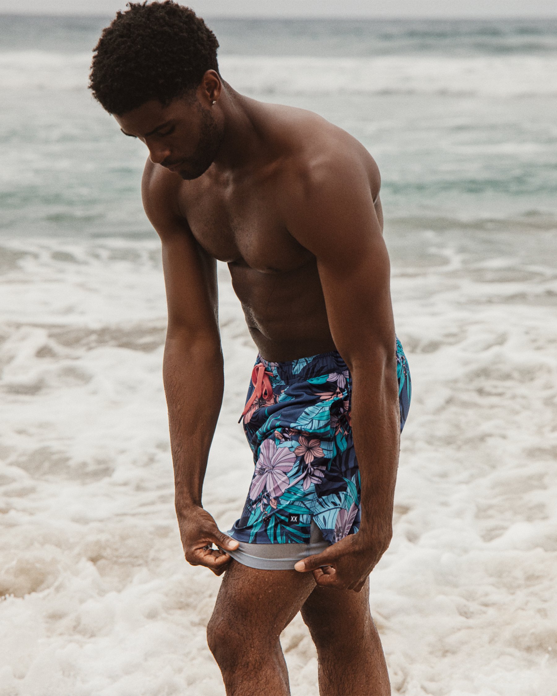 SAXX Maillot volley 2 en 1 Oh Buoy Bleu et rose SXSW04L - Voir4