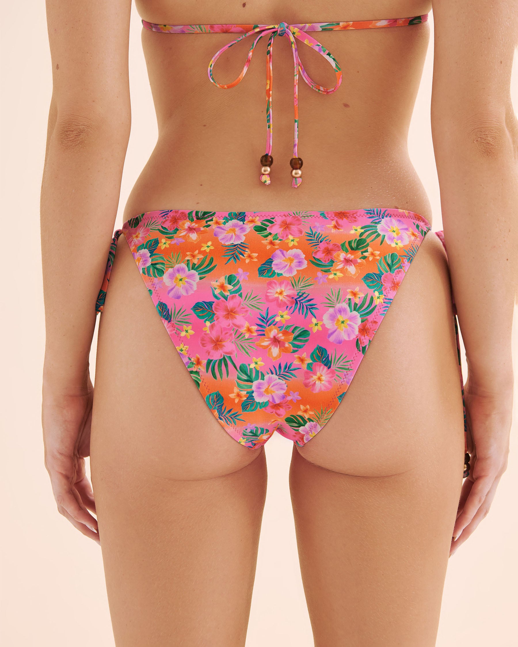 KULANI KINIS Summer Glow Side Tie Bikini Bottom Fuchsia Pink BOT255SUGL - View6