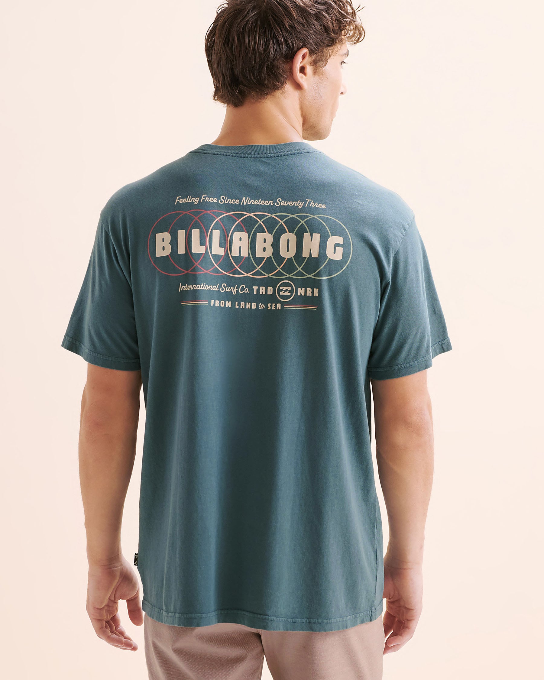 BILLABONG T-shirt premium à manches courtes South Runner Bleu rustique 24A524502 - Voir2