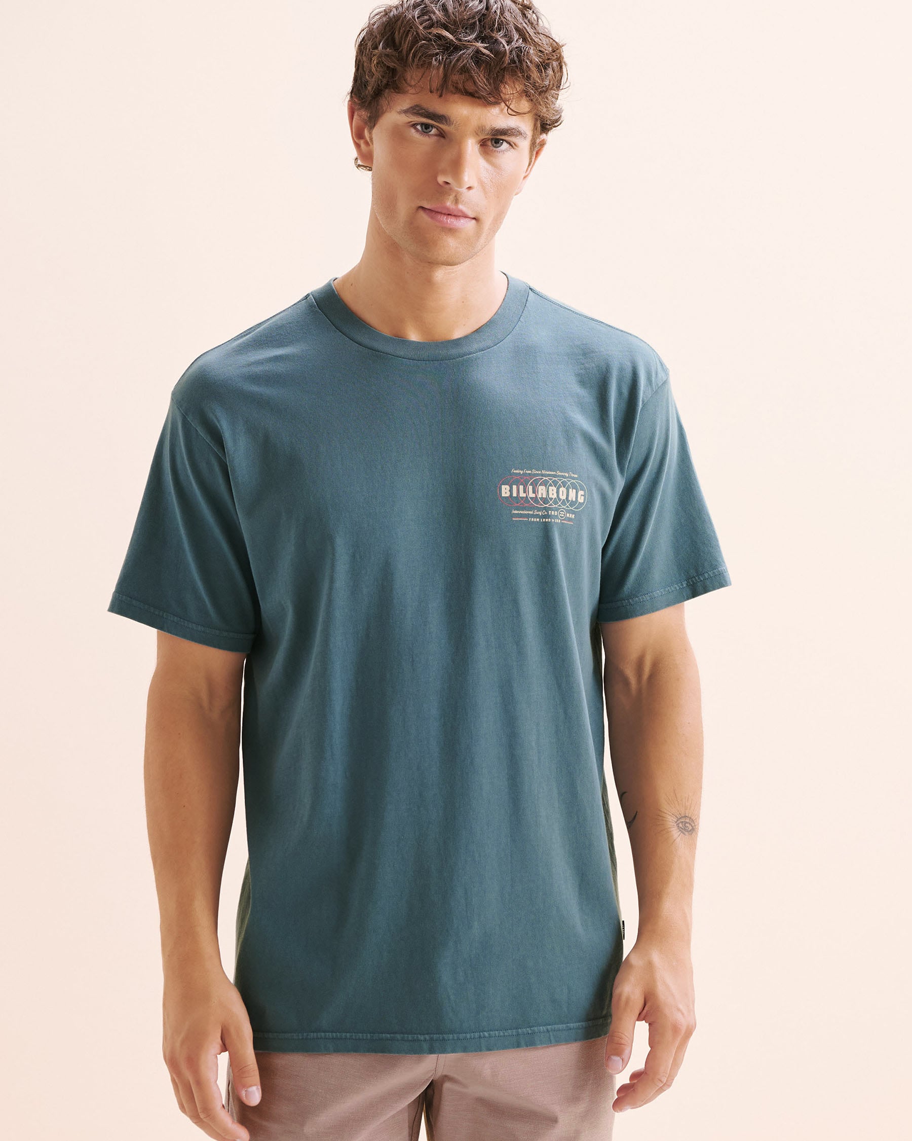 BILLABONG T-shirt premium à manches courtes South Runner Bleu rustique 24A524502 - Voir4
