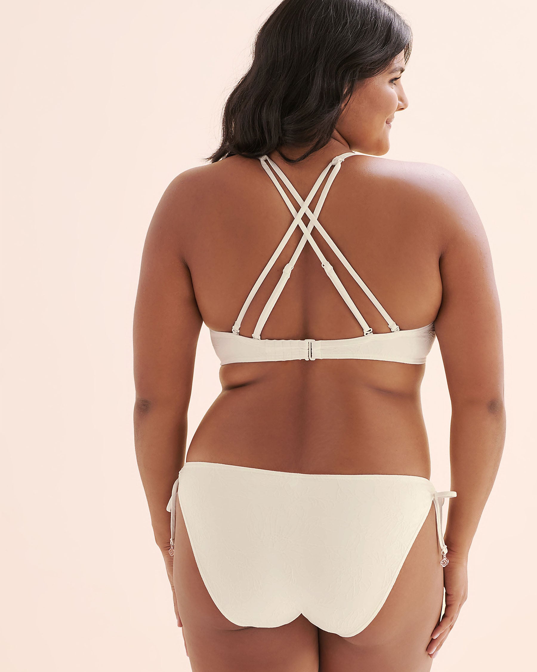 TURQUOISE COUTURE Haut de bikini push-up texturée Blanc 01100479 - View11