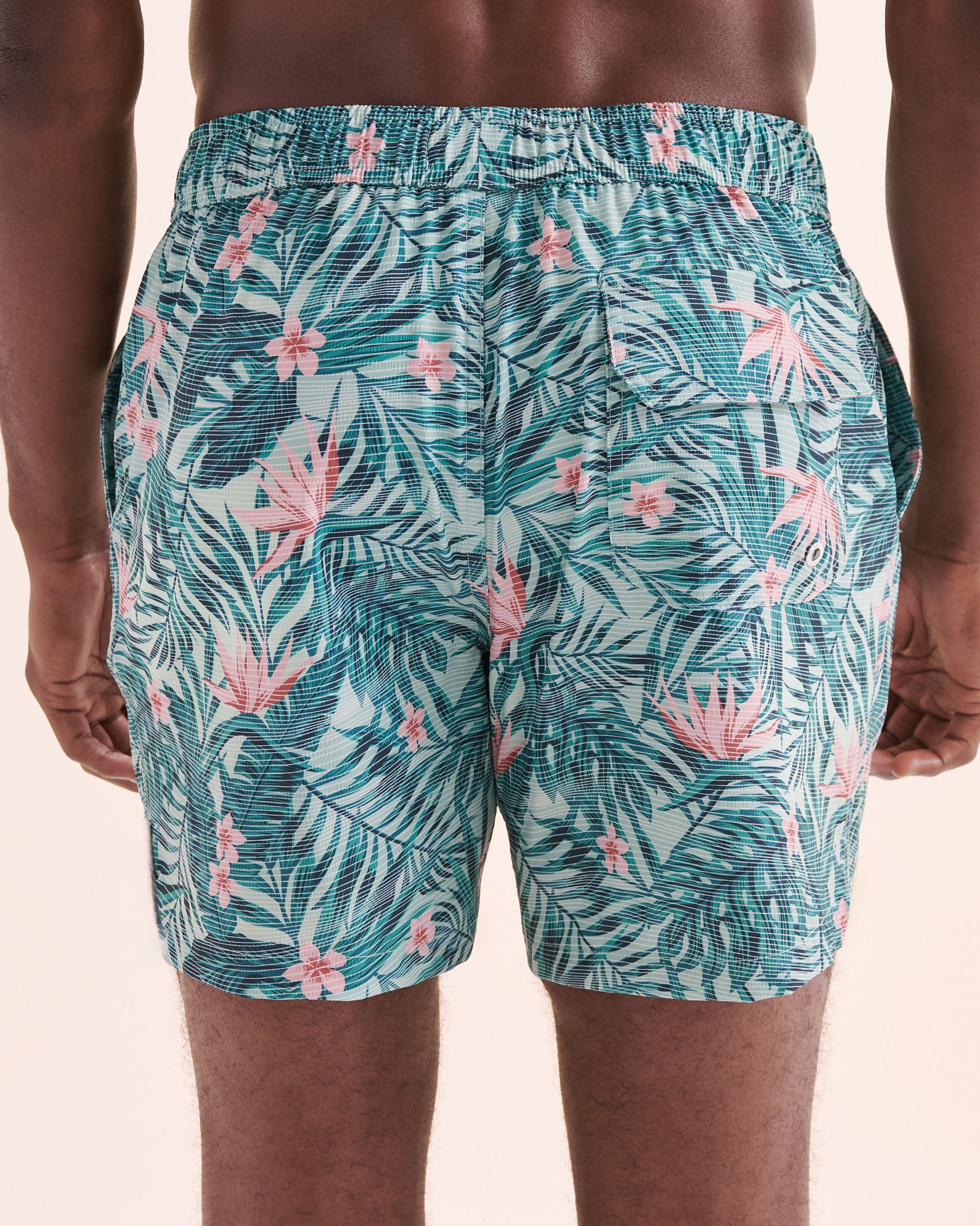 PUBLIC BEACH Maillot volley Tropical Pulse Bleu et rose PB8635BIK - Voir4