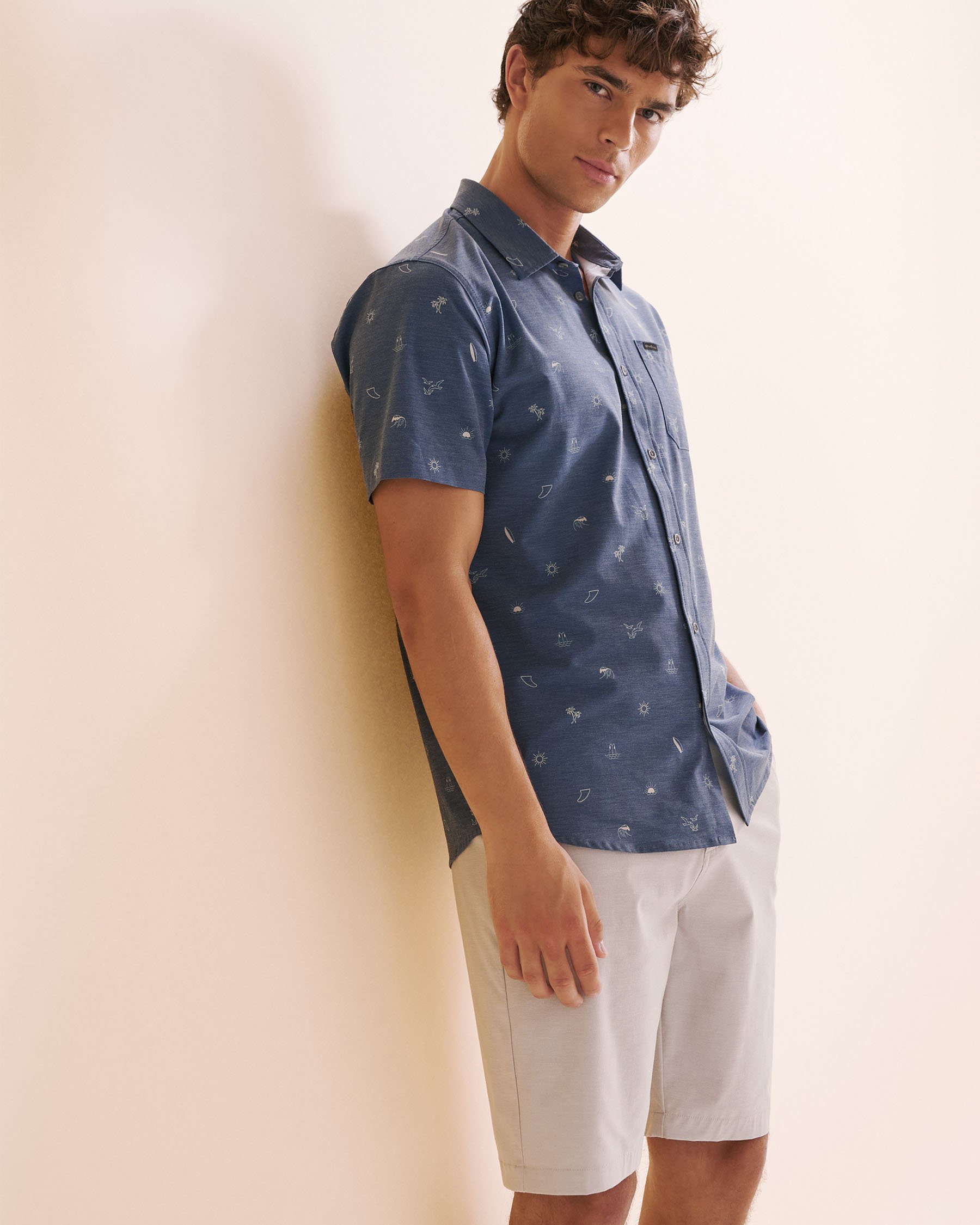 O'NEILL TRVLR UPF Traverse Standard Shirt Blue and white SP5104102 - View1