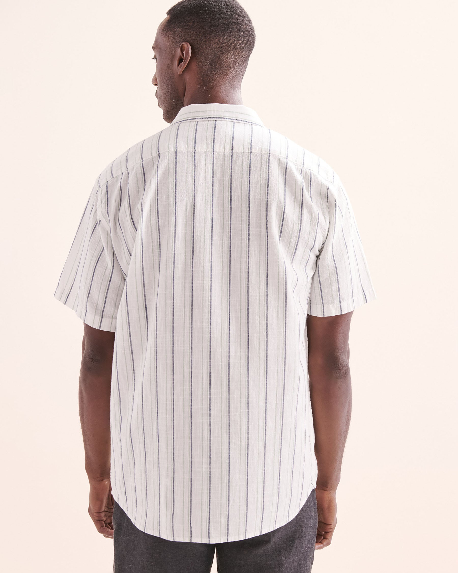 BILLABONG All Day Stripe Short Sleeve Shirt White 24A041503 - View2