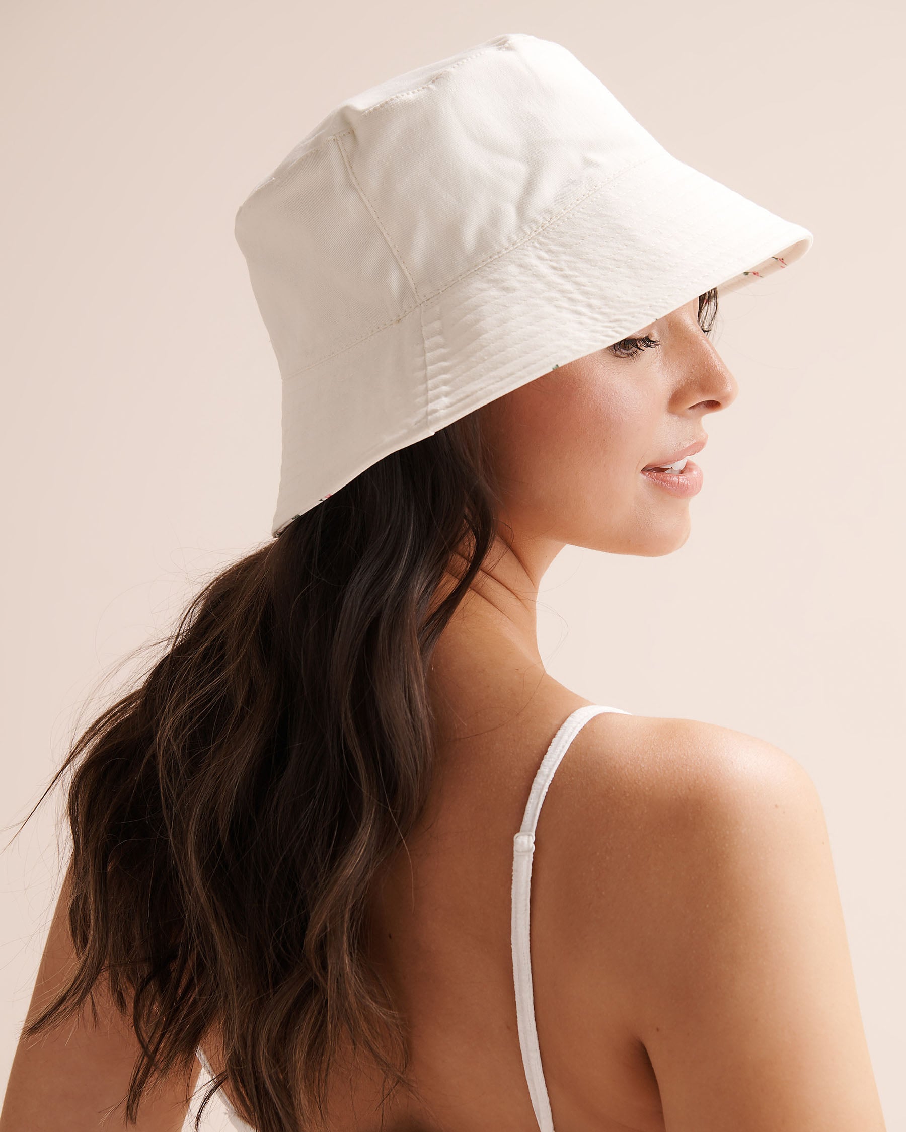TROPIK Floral Bucket Hat White 02500014 - View4