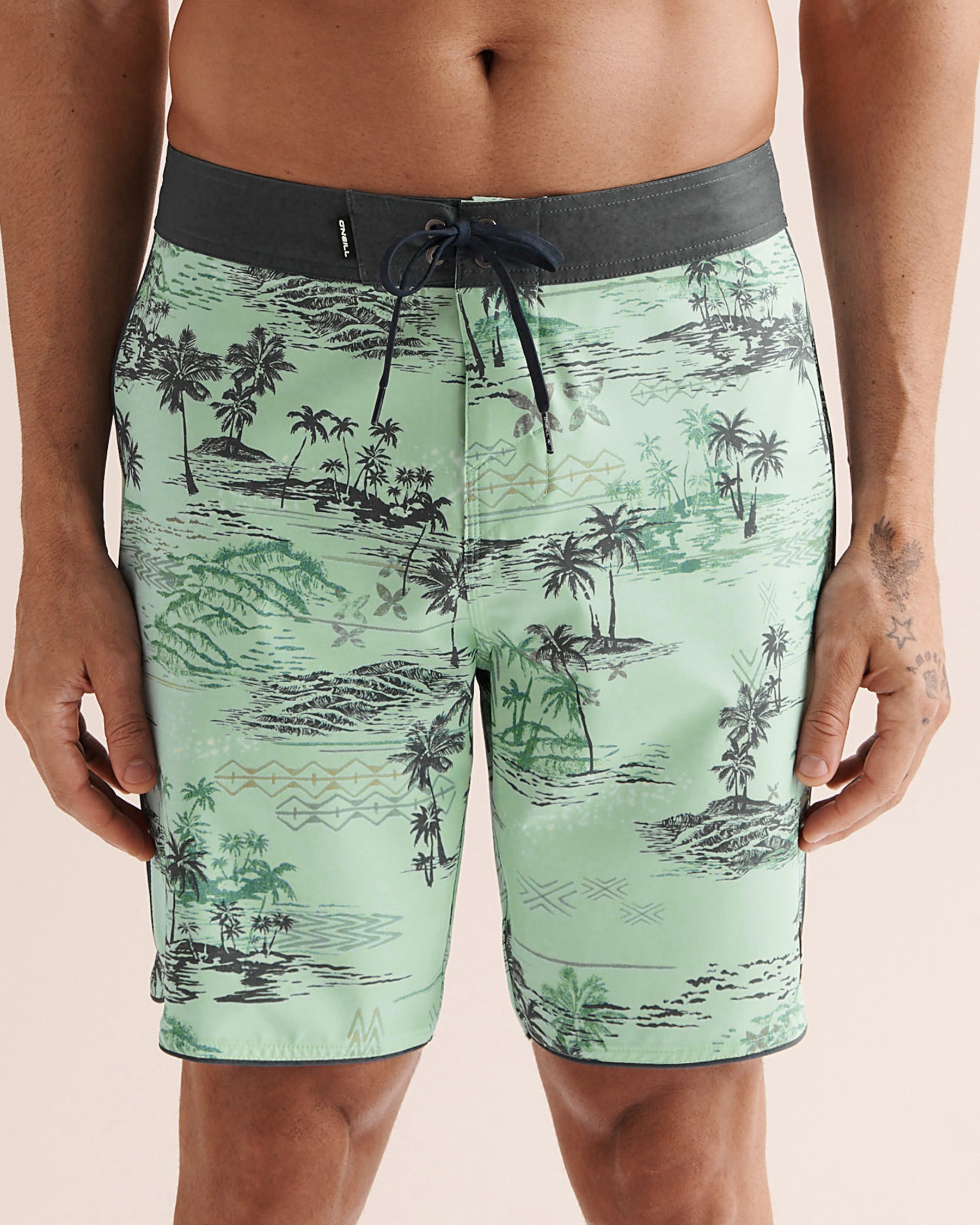 O'NEILL Boardshort Hyperfreak Mysto Scallop 19" Vert SP2610608 - Voir1