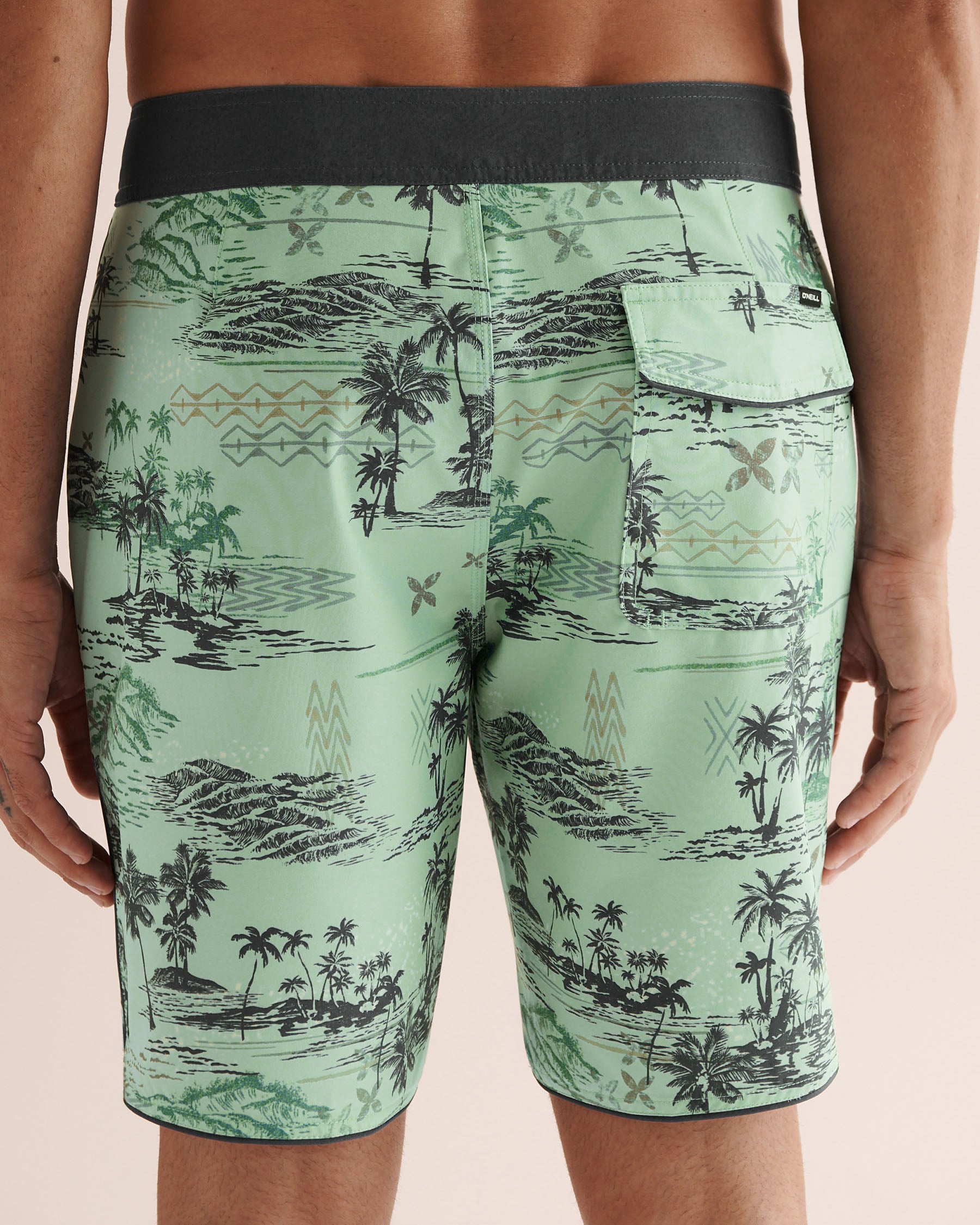 O'NEILL Boardshort Hyperfreak Mysto Scallop 19" Vert SP2610608 - Voir2