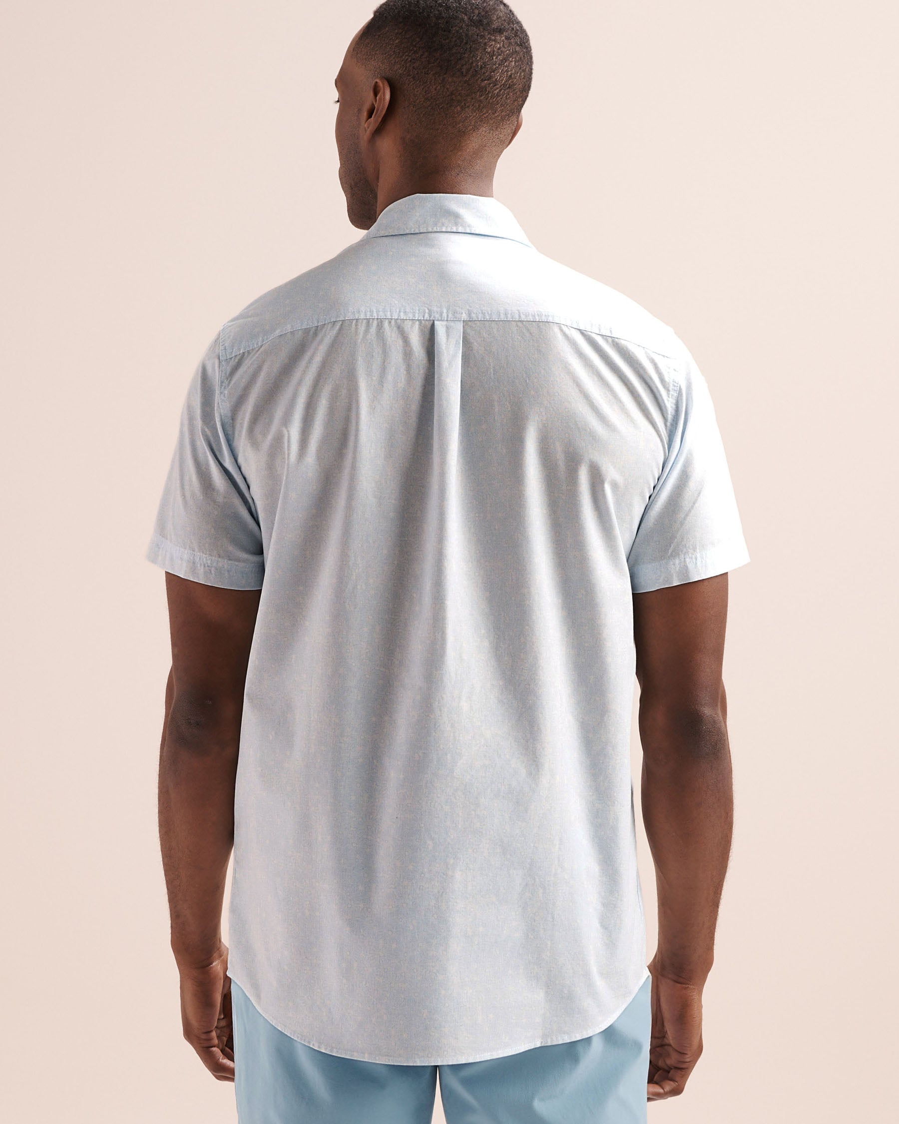 RIP CURL Chemise à manches courtes Hypno Micro Bleu glacier 06MMSH - Voir2