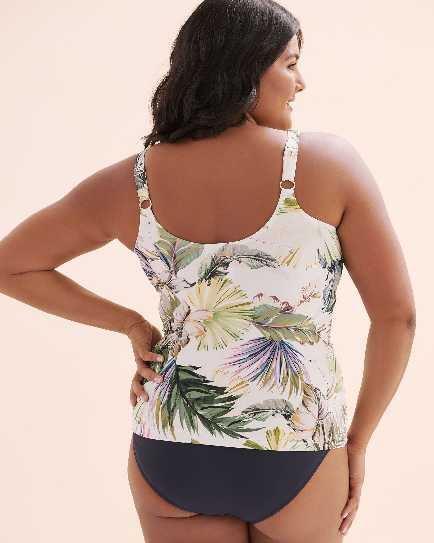 ARTESANDS Haut tankini bonnets à ajustement multiple Lushara Delacroix Blanc AT3721LS - Voir5
