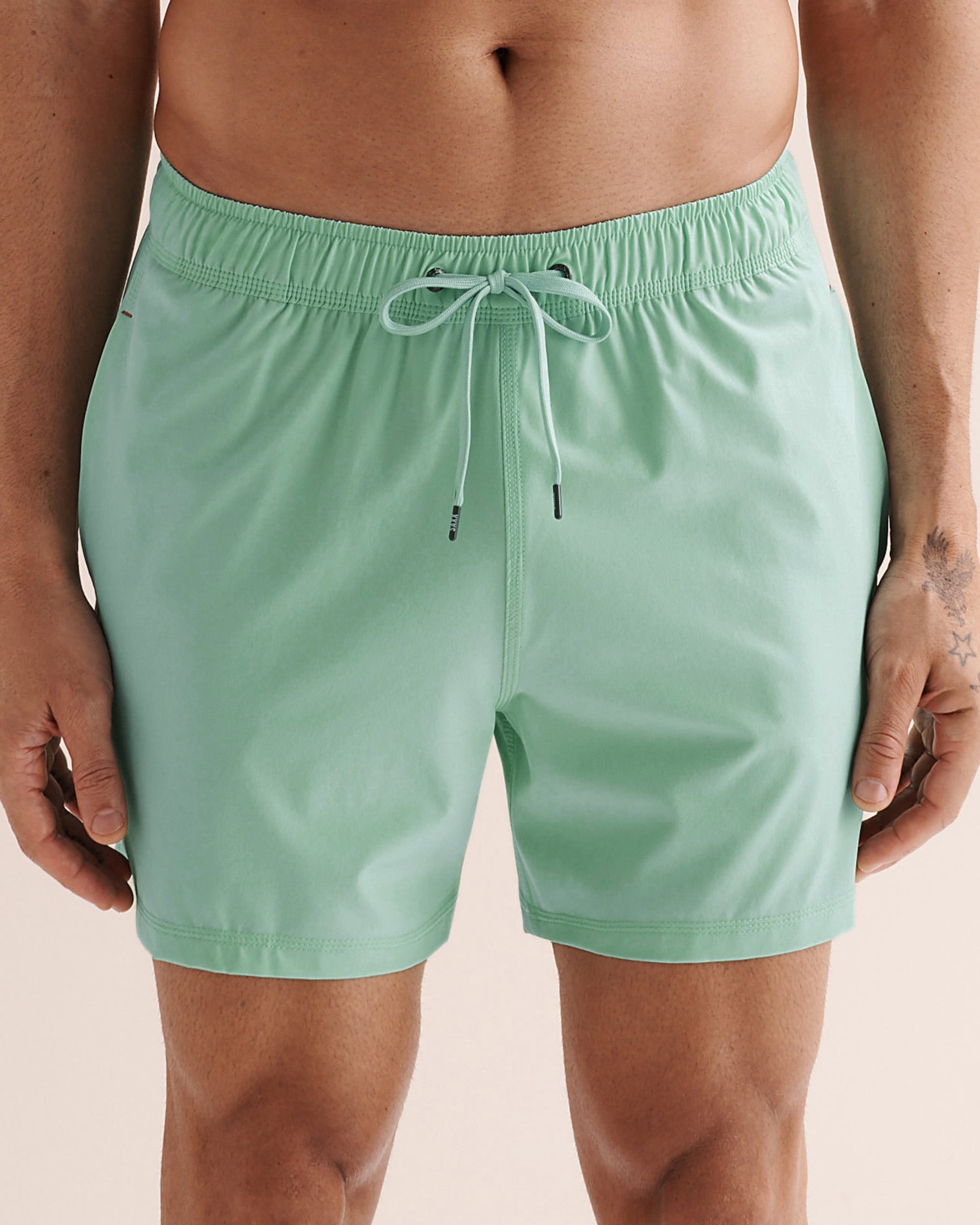SAXX Maillot volley 2 en 1 extensible 5" avec doublure Oh Buoy Vert menthe SXSW03L - Voir1