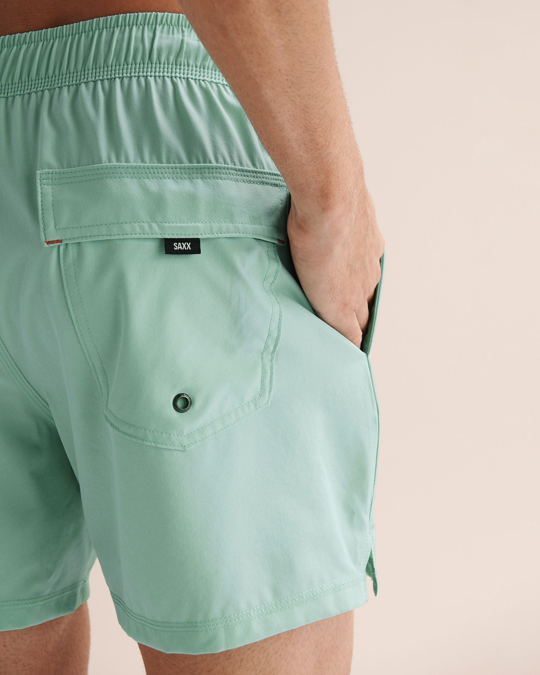 SAXX Maillot volley 2 en 1 extensible 5" avec doublure Oh Buoy Vert menthe SXSW03L - Voir4