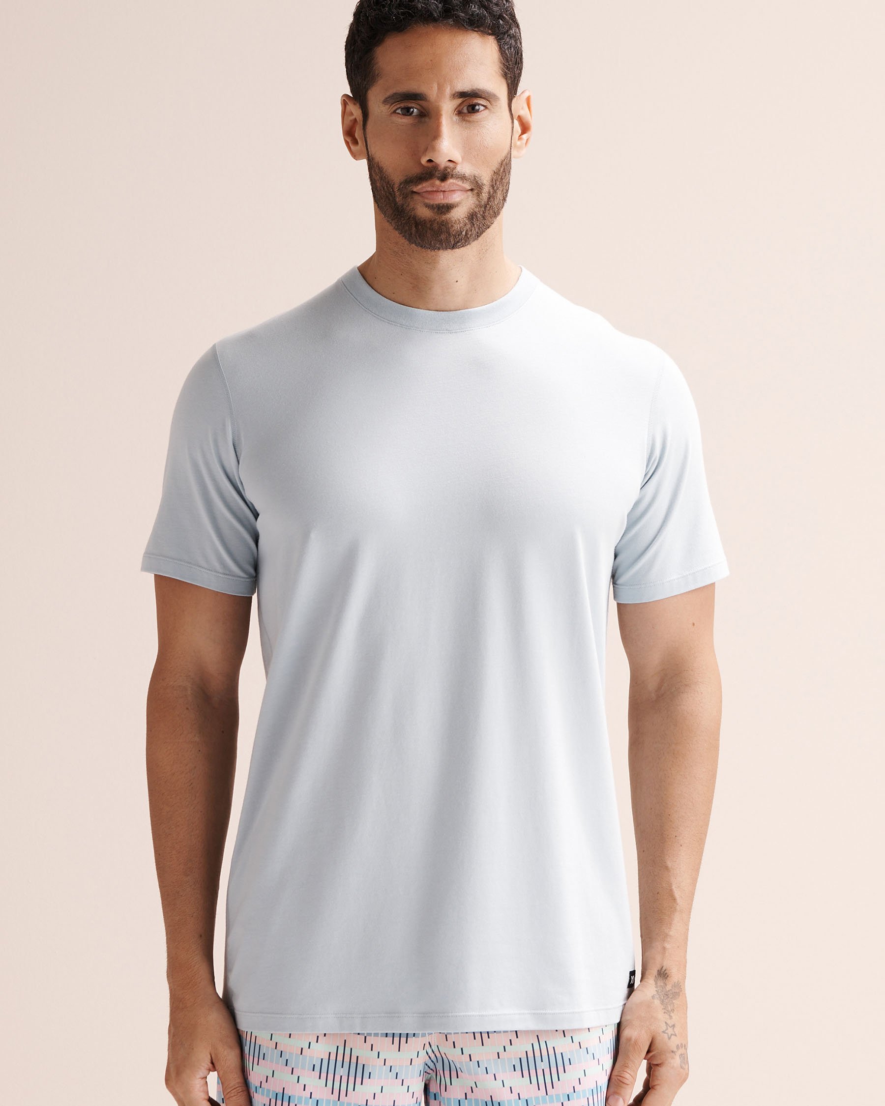 SAXX Cooling Cotton Tee Blue SXTS82 - View1