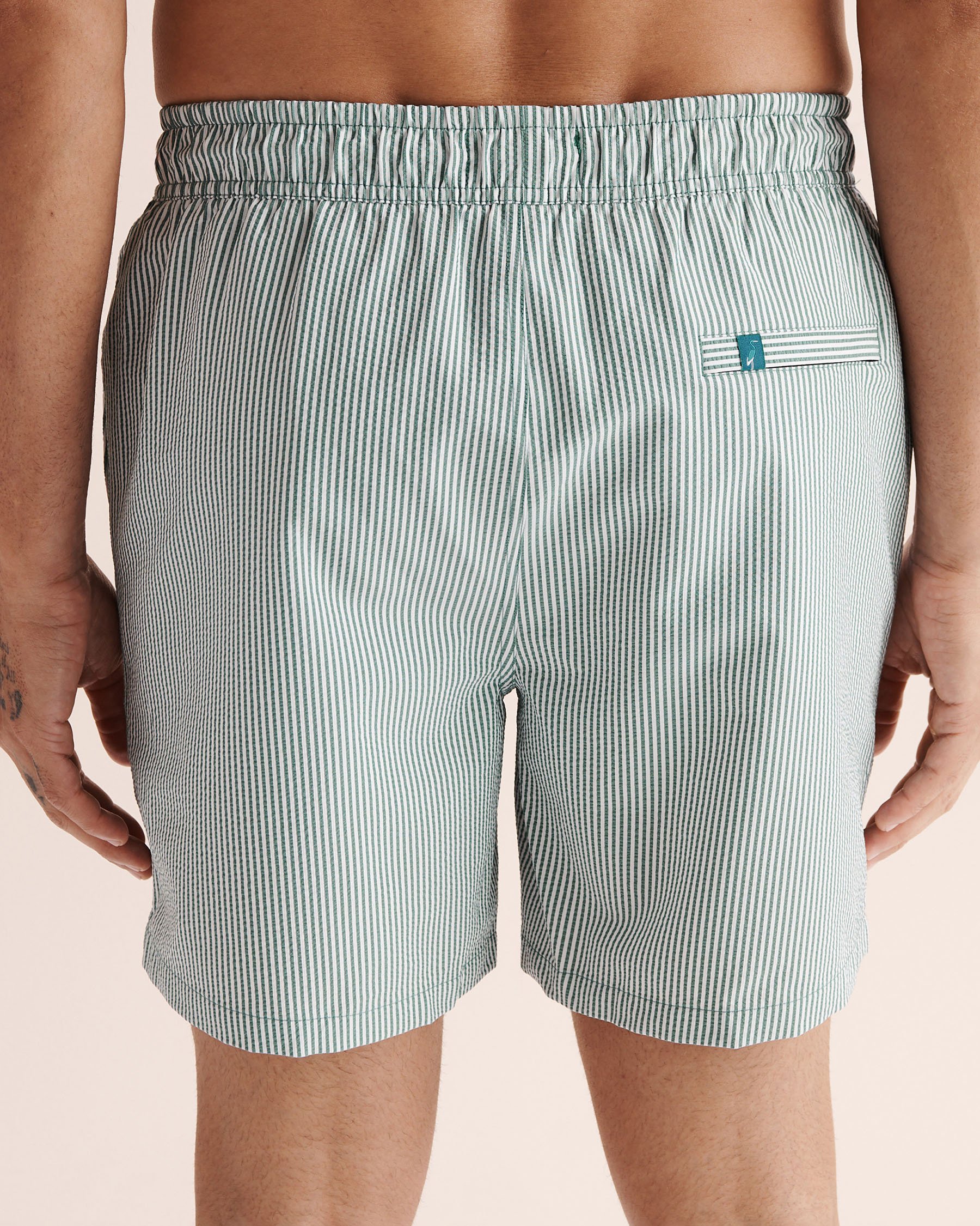 SHORELINE SEVEN Maillot volley gaufré avec doublure de compression Vert et blanc 03100074 - Voir2