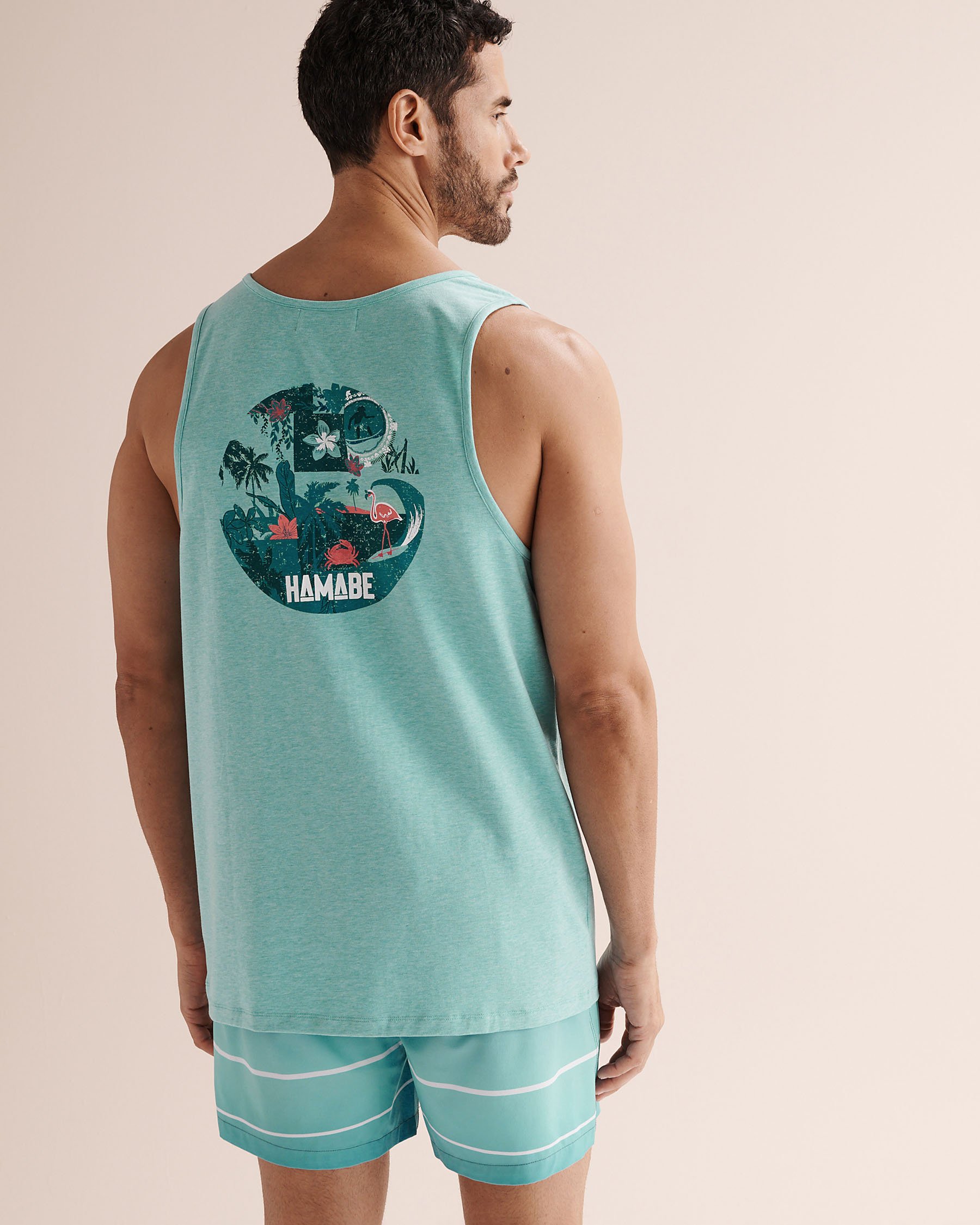 HAMABE Tank Top Radiance Blue 04100055 - View4