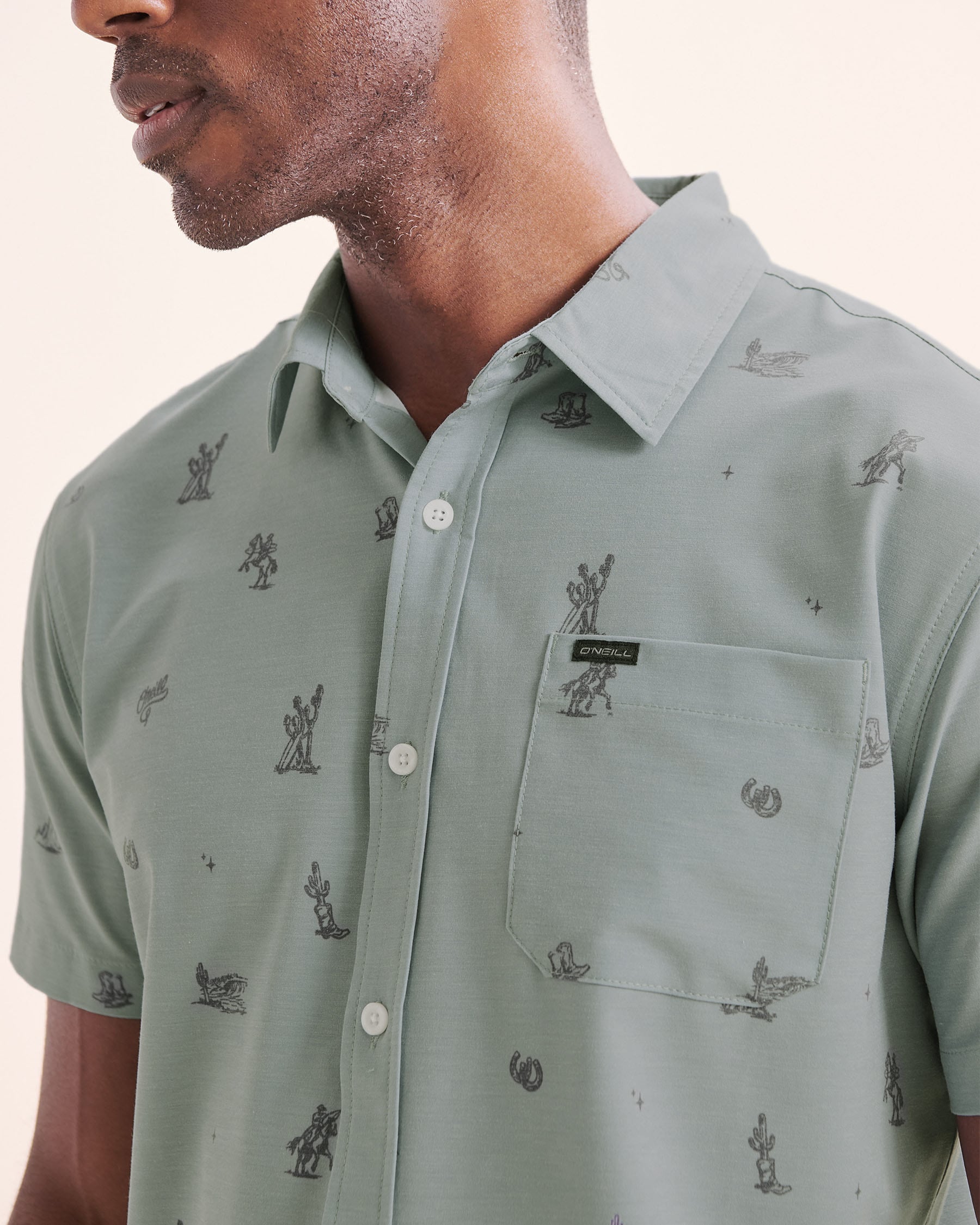 O'NEILL TRLVR Traverse Standard Shirt Lead Green SP2610406 - View3