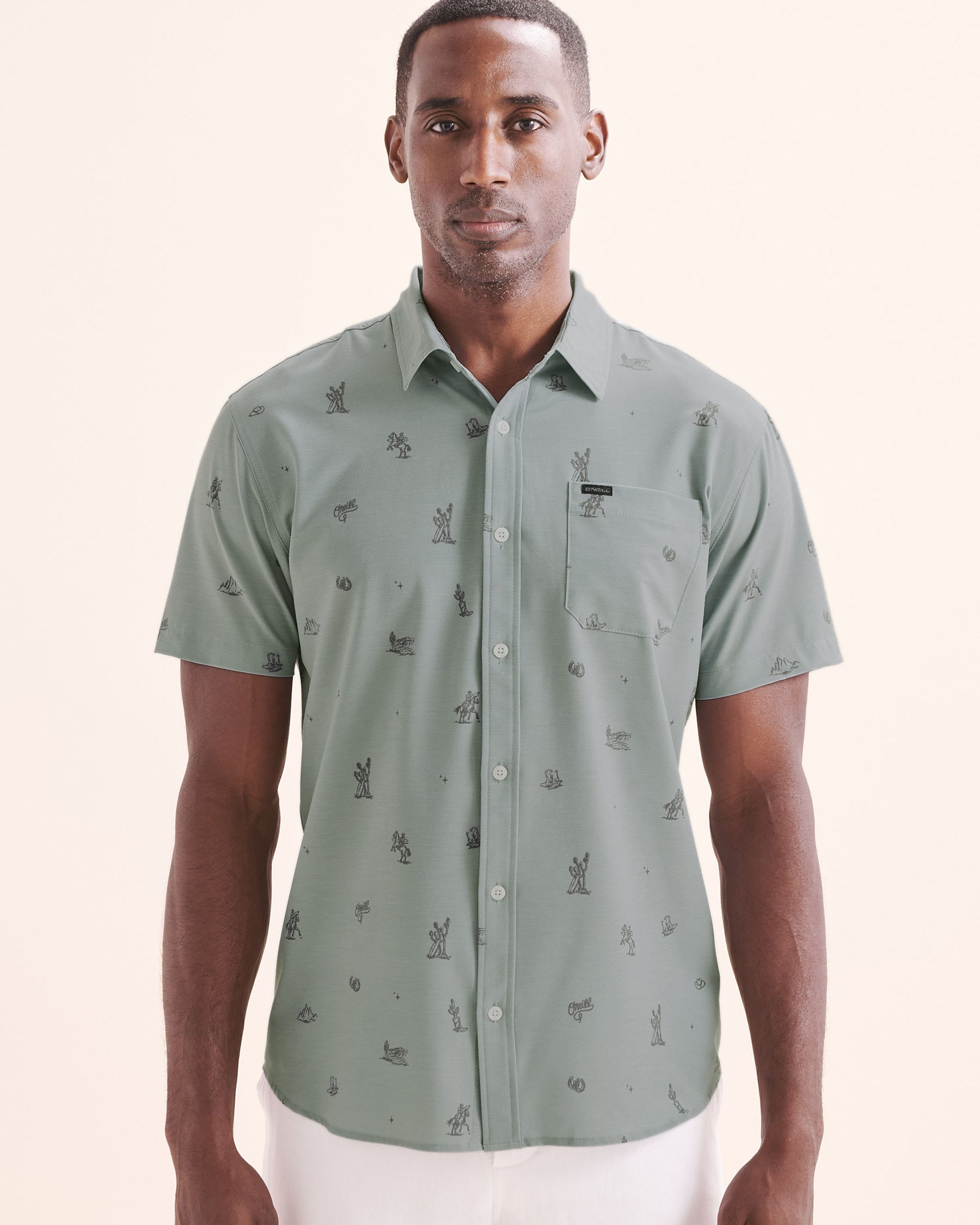 O'NEILL TRLVR Traverse Standard Shirt Lead Green SP2610406 - View4