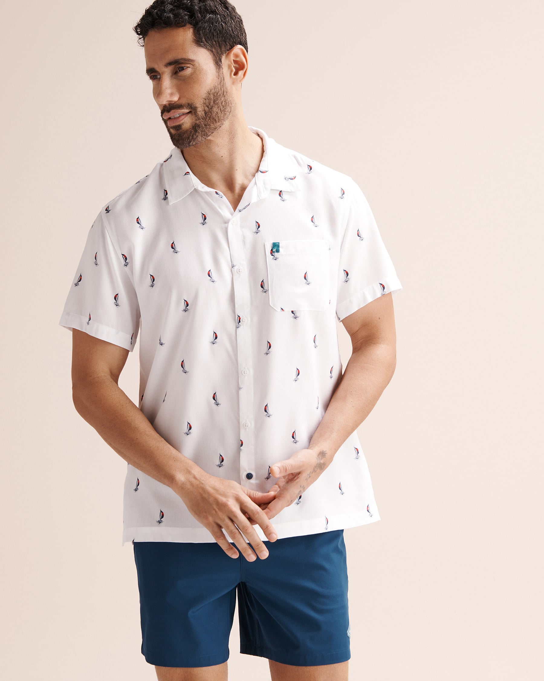 SHORELINE SEVEN Short Sleeves Shirt White 04100052 - View1
