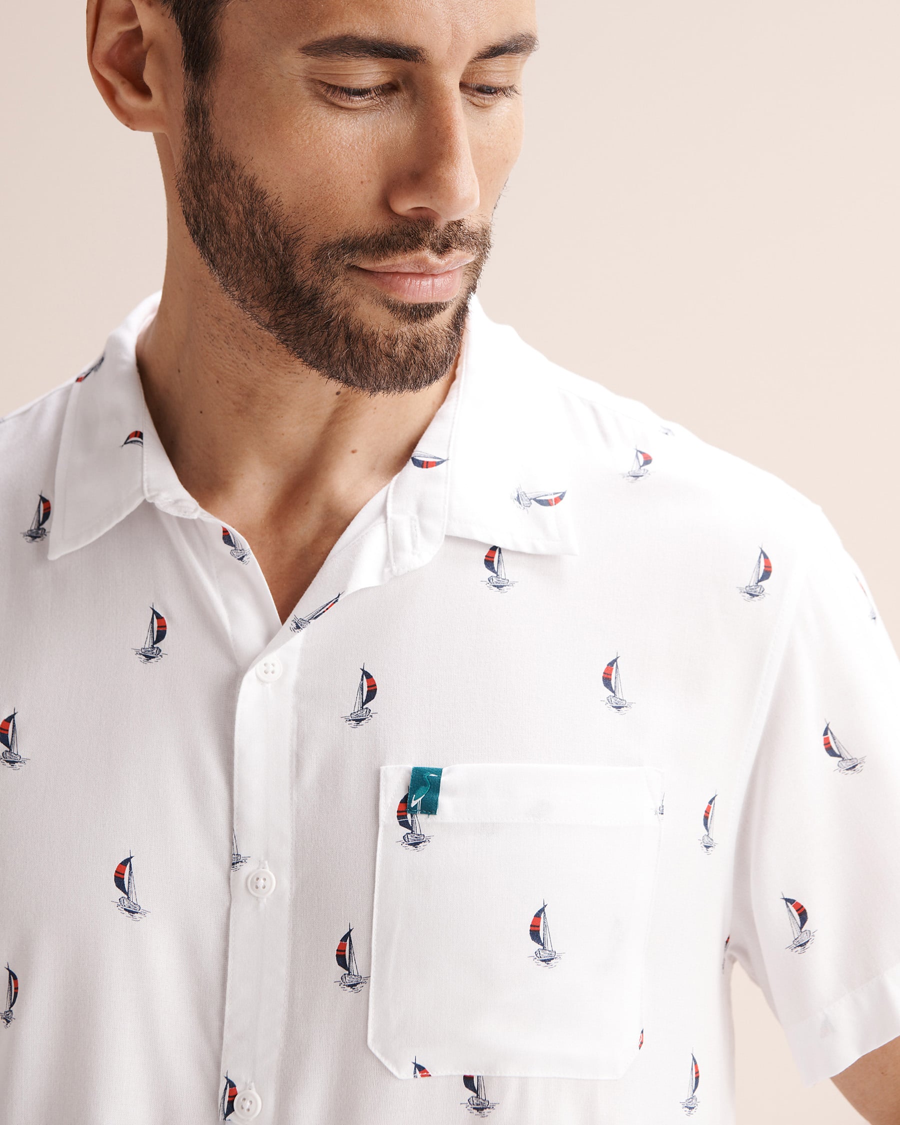 SHORELINE SEVEN Short Sleeves Shirt White 04100052 - View3