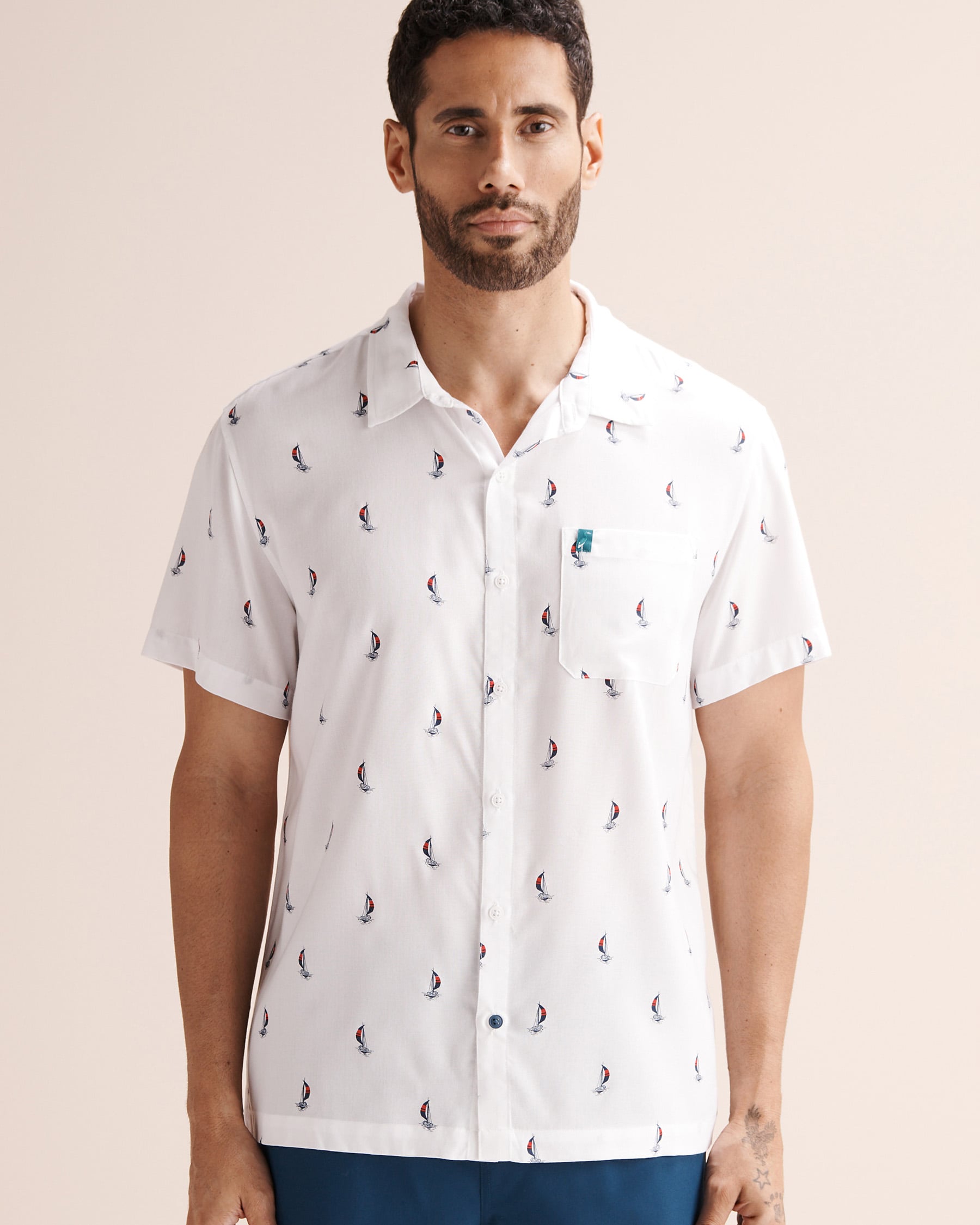 SHORELINE SEVEN Short Sleeves Shirt White 04100052 - View5