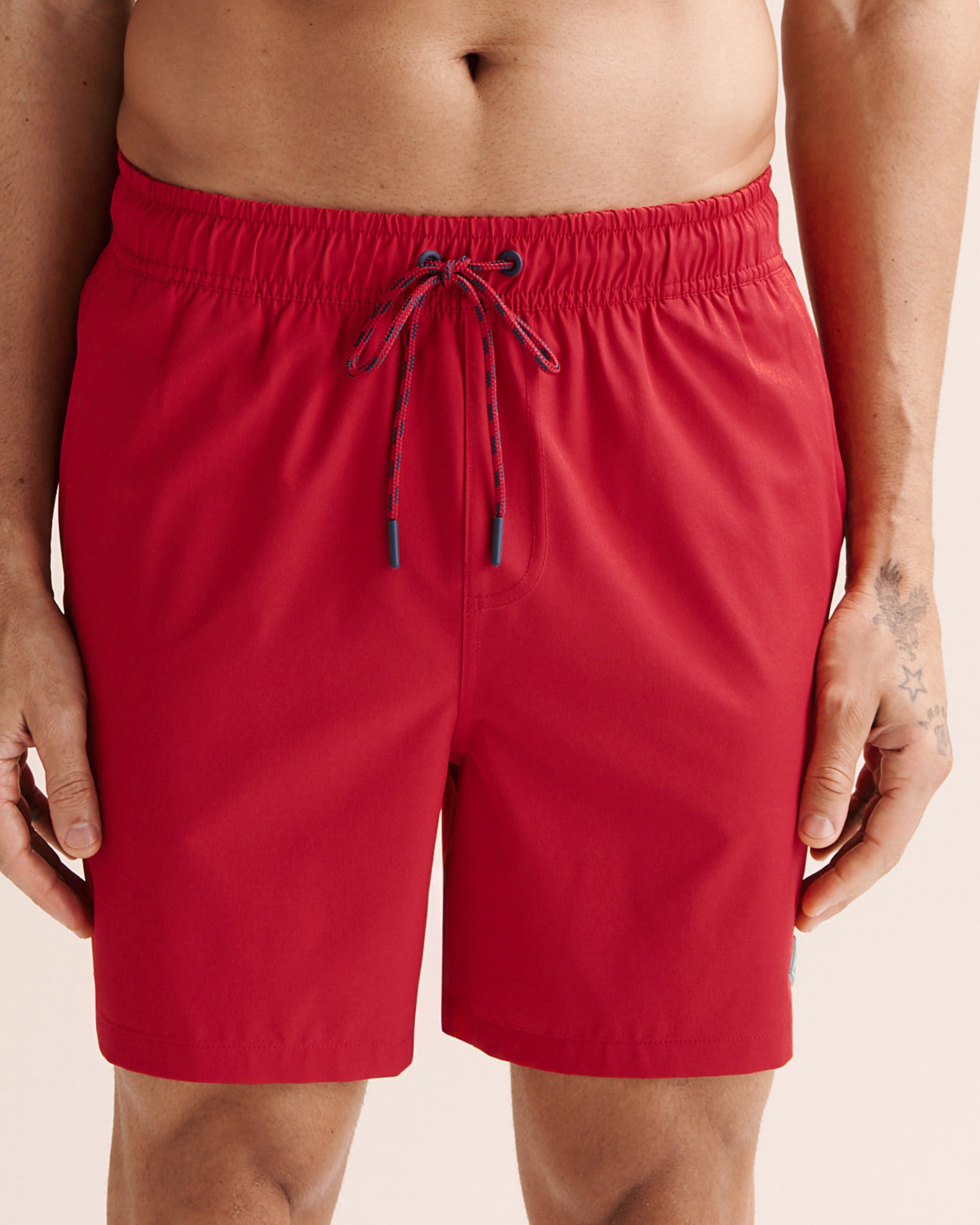 SHORELINE SEVEN Long Liner Volley Swimsuit Jalapeno Red 03100073 - View1
