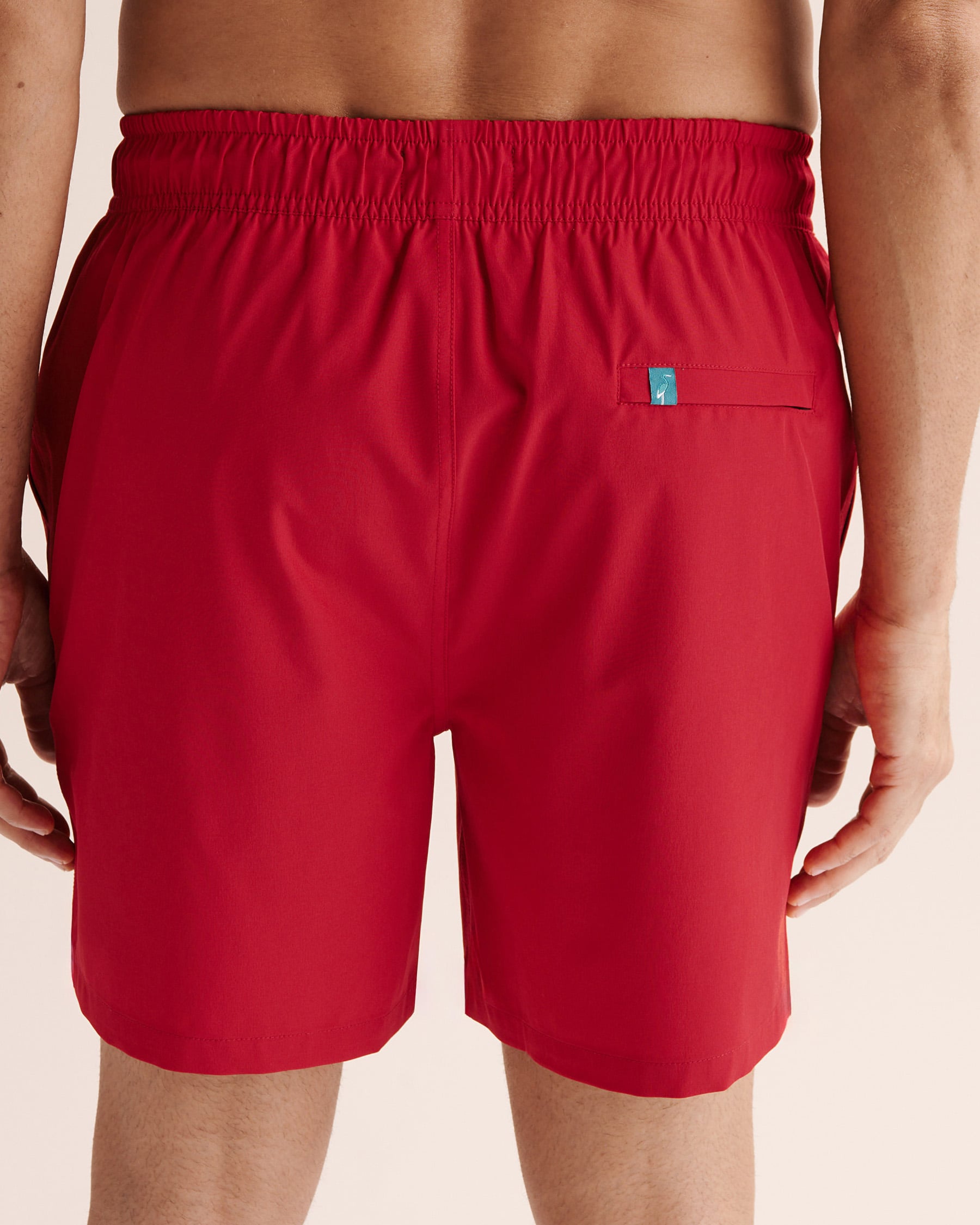 SHORELINE SEVEN Long Liner Volley Swimsuit Jalapeno Red 03100073 - View2