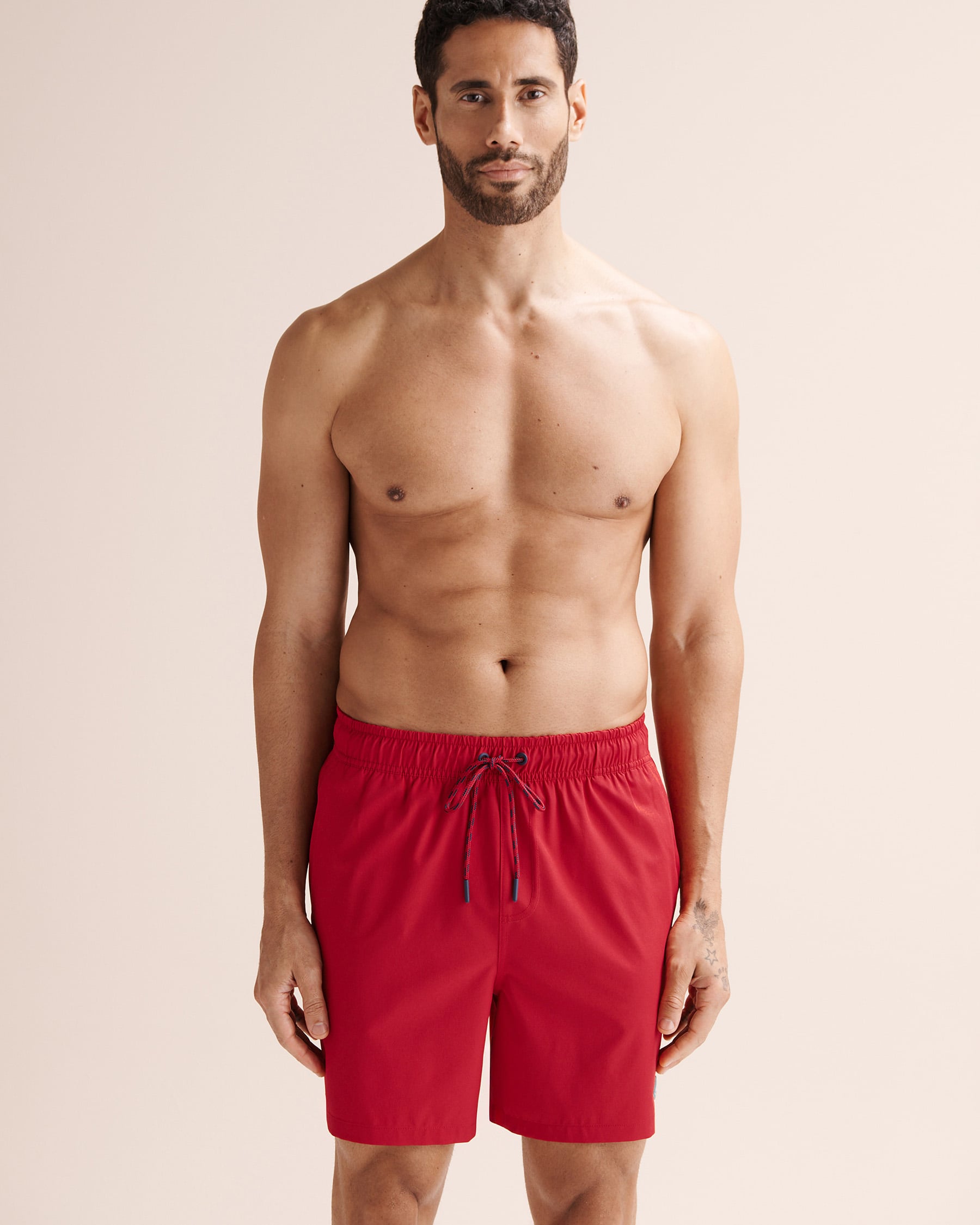SHORELINE SEVEN Long Liner Volley Swimsuit Jalapeno Red 03100073 - View6
