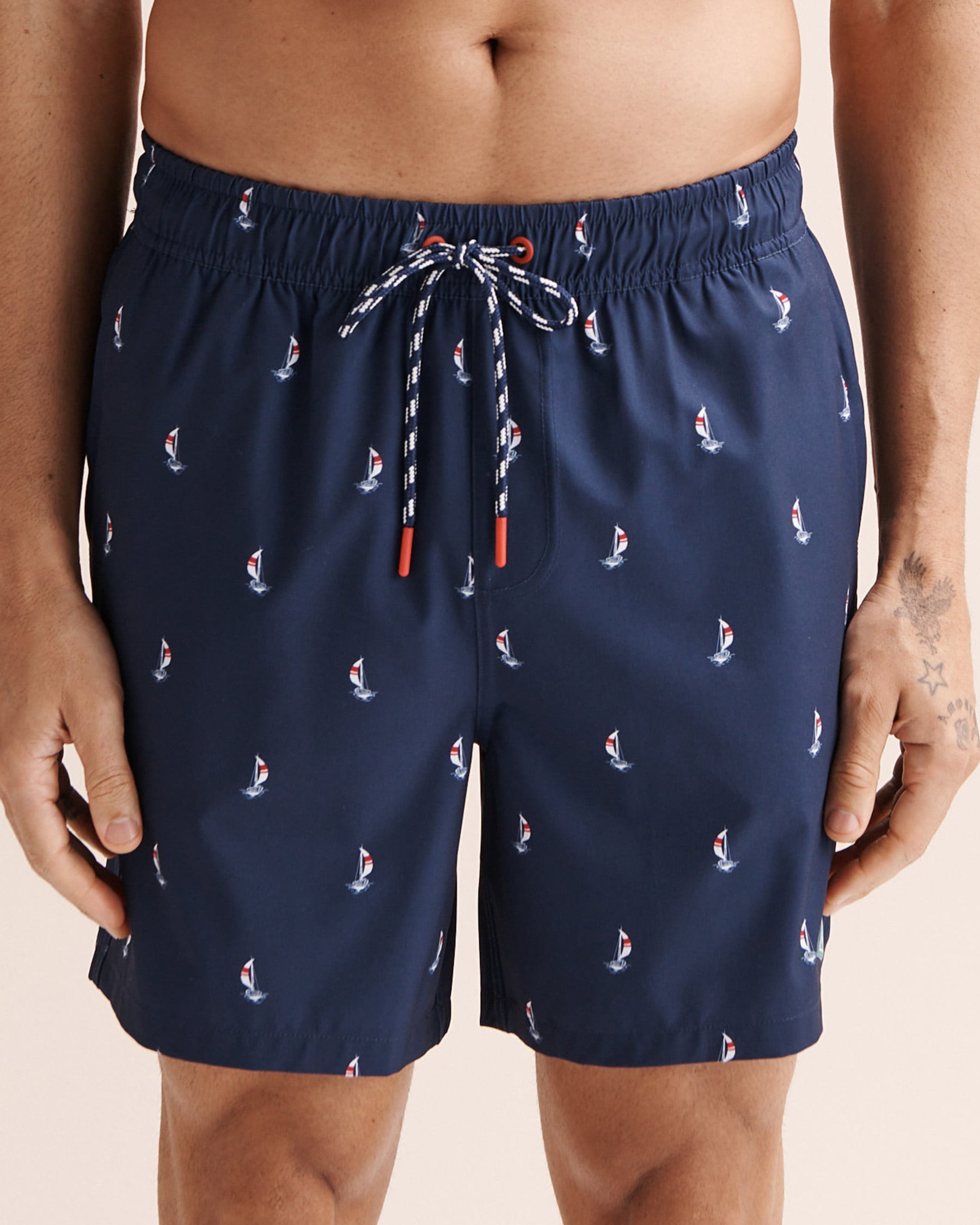SHORELINE SEVEN Maillot volley avec doublure de compression Bleu 03100073 - Voir1