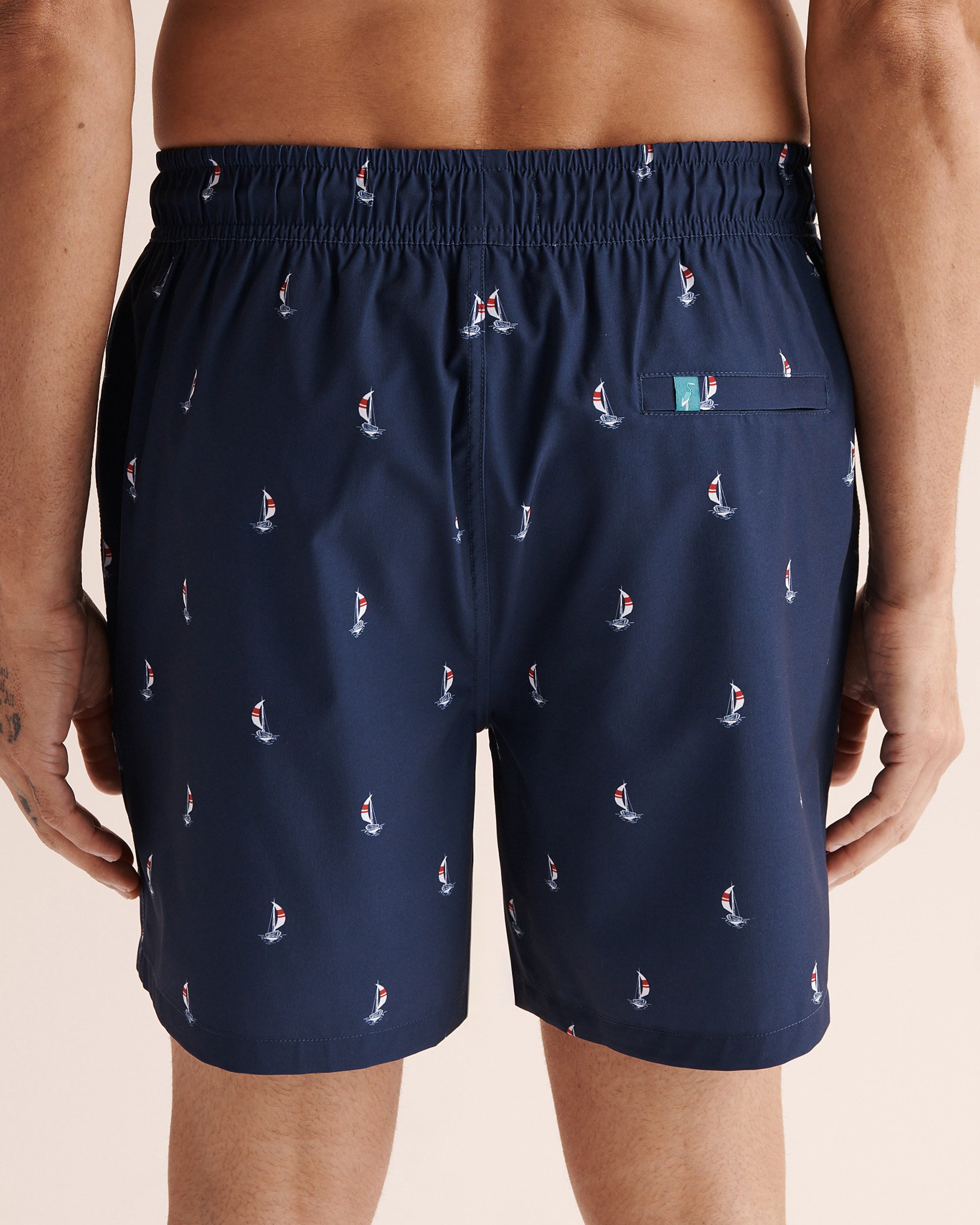SHORELINE SEVEN Maillot volley avec doublure de compression Bleu 03100073 - Voir2