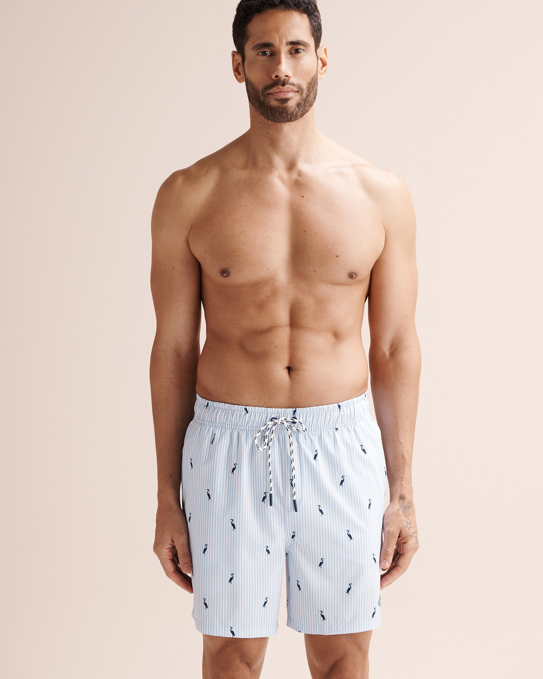 SHORELINE SEVEN Maillot volley avec doublure de compression Bleu et blanc 03100073 - Voir6