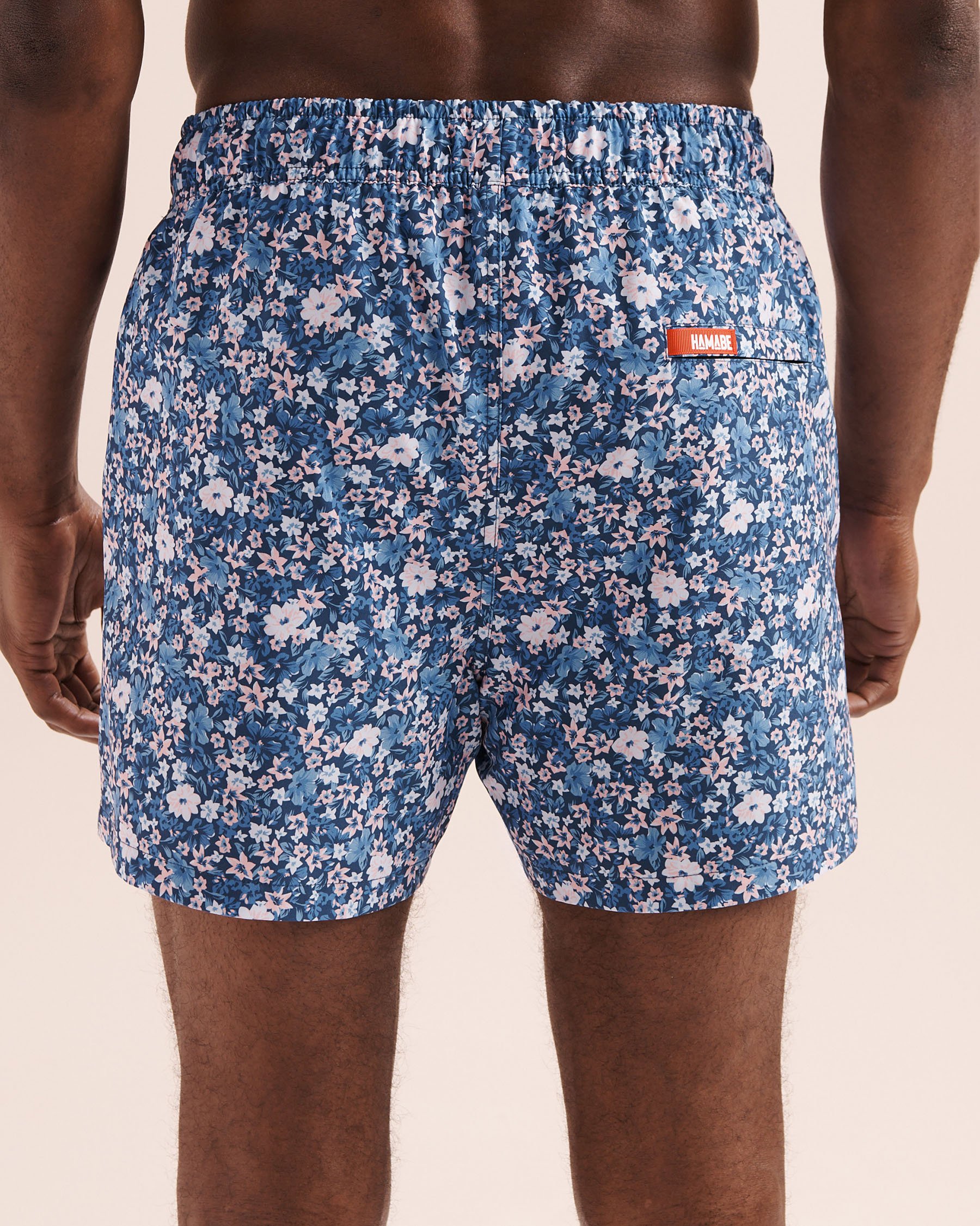 HAMABE Maillot volley avec doublure confort fleuri Bleu 03100075 - View4