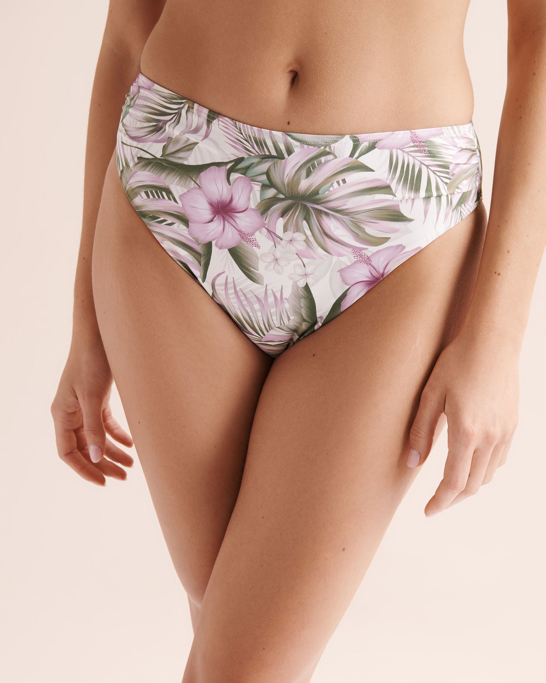 EAU DE SEA Exotic High-Rise Brazilian Bikini Bottom White 01300570 - View1