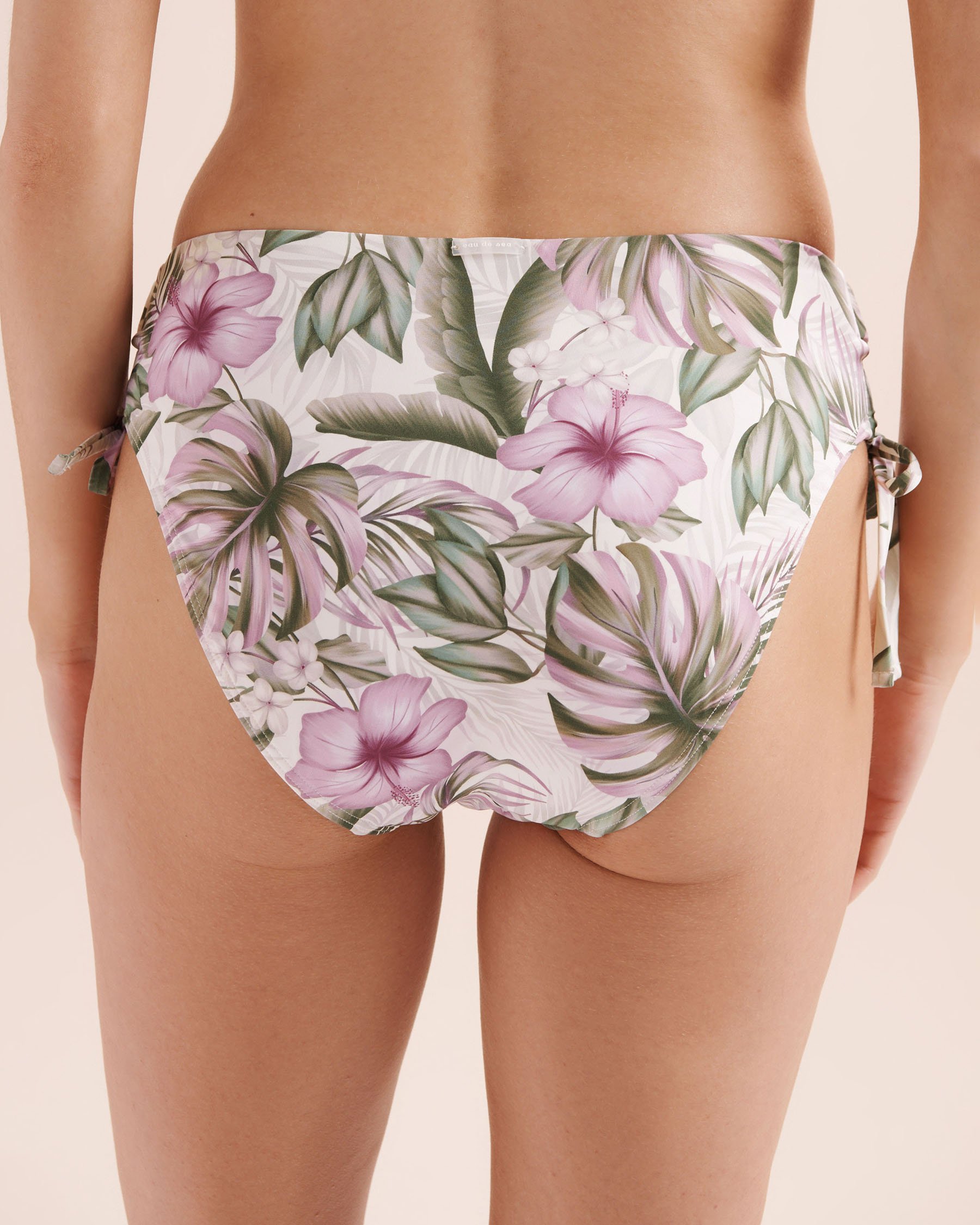 EAU DE SEA Exotic Mid-Rise Bikini Bottom White 01300571 - View2