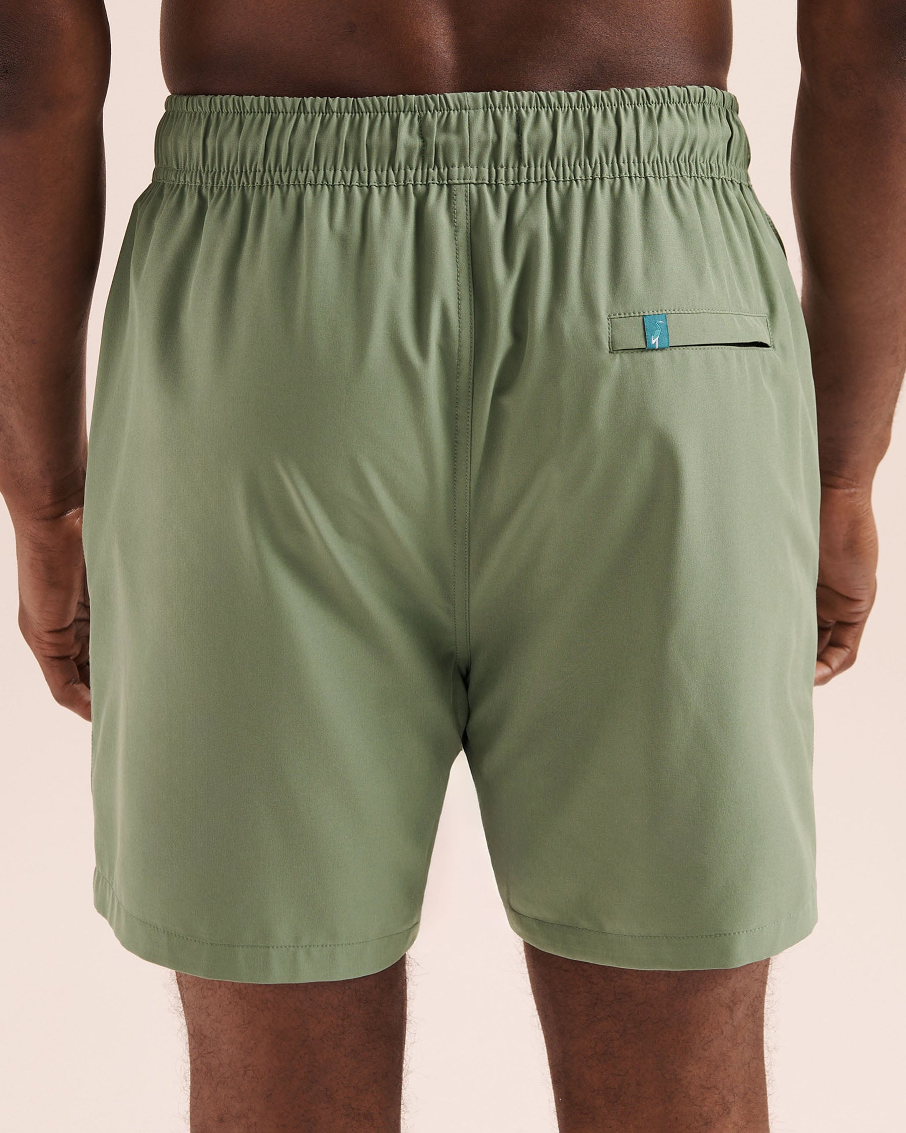 SHORELINE SEVEN Long Liner 6'' Volley Swimsuit Green 03100077 - View2