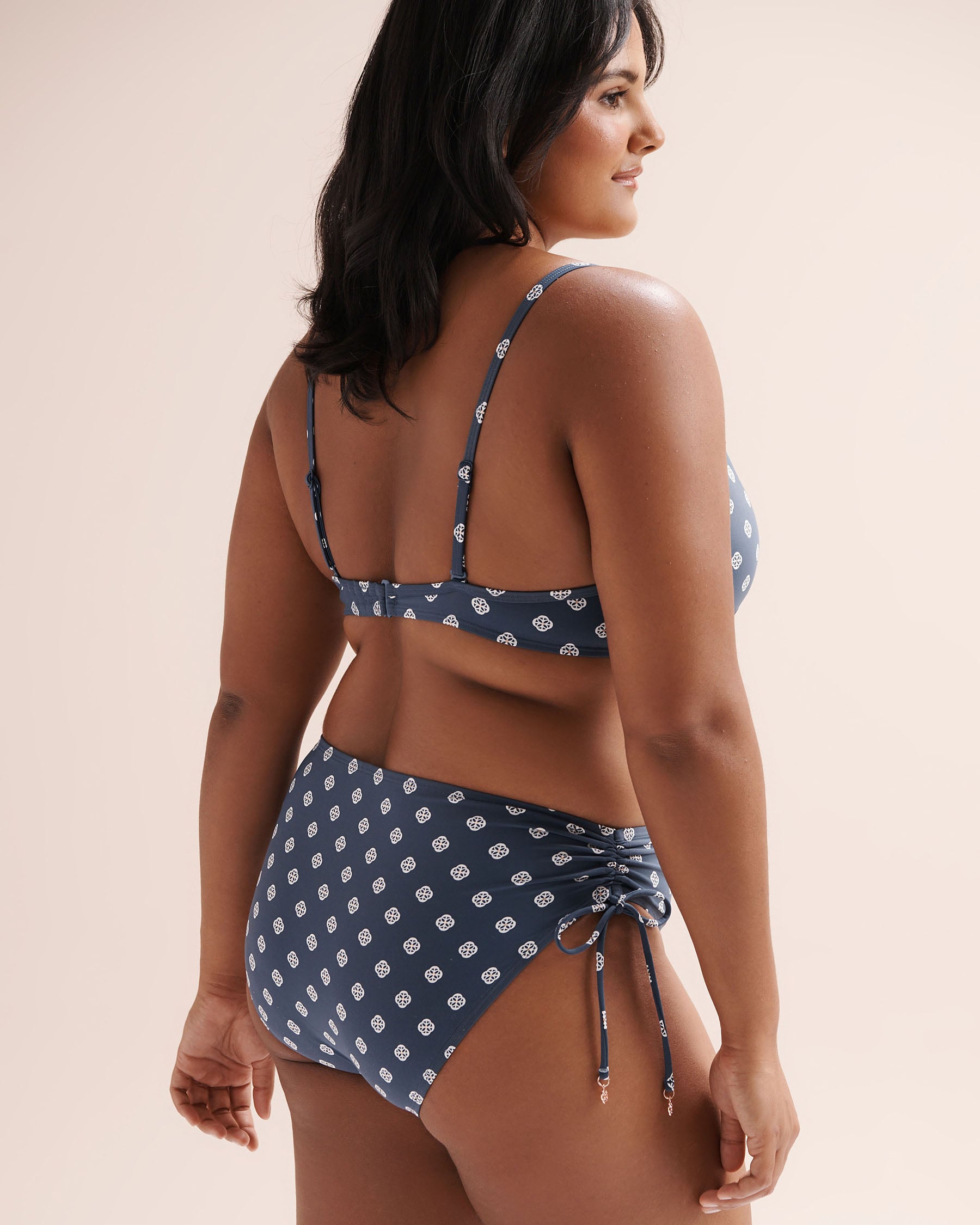 TURQUOISE COUTURE Signature Side Tie Bikini Bottom Blue 01300563 - View5