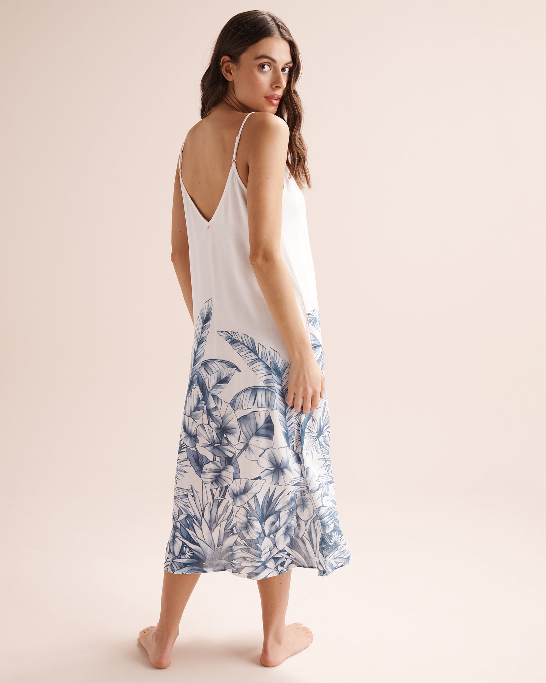 TURQUOISE COUTURE Textured Midi Dress White 02300193 - View8