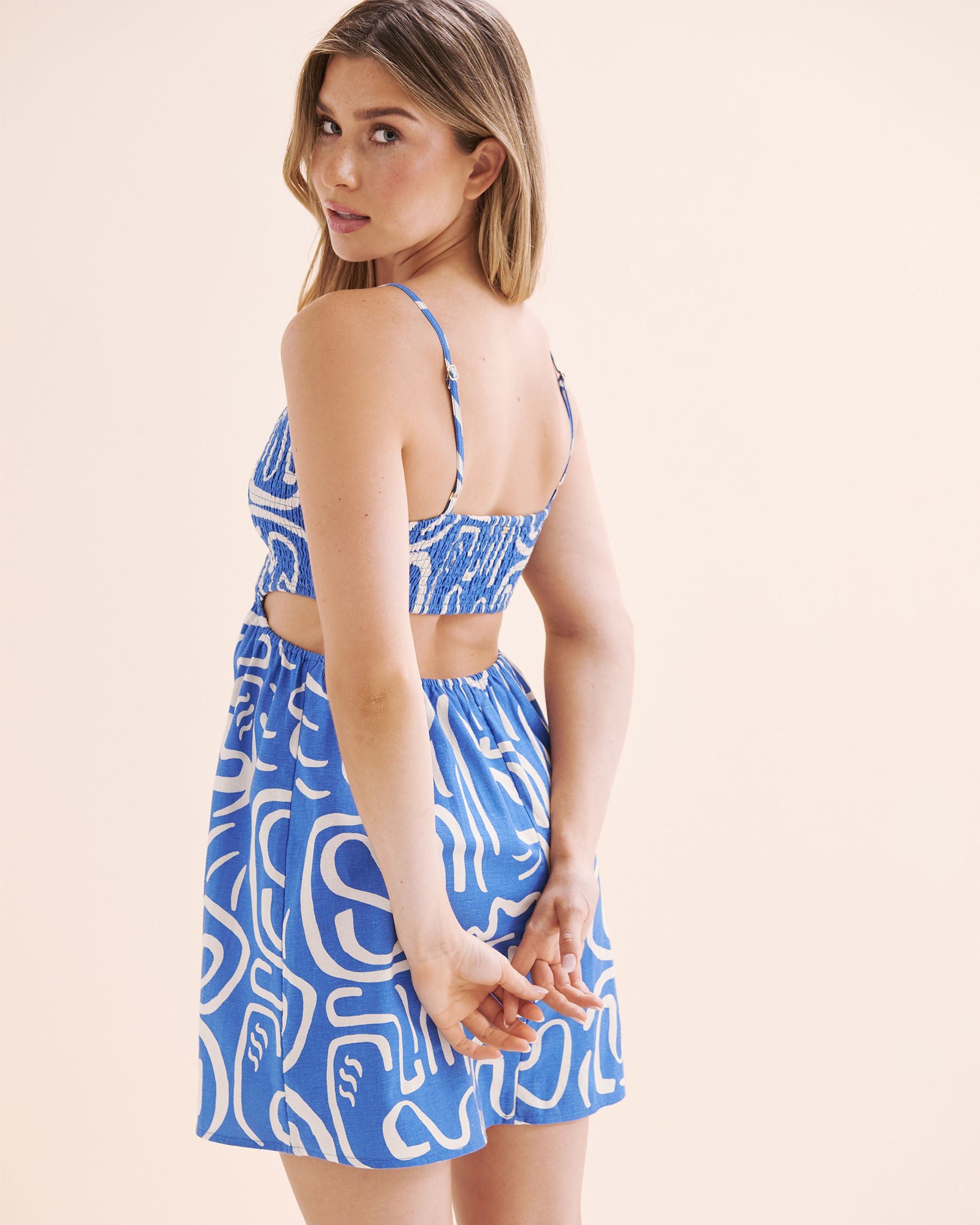 BILLABONG True Desire Mini Dress Blue 24B131510 - View2