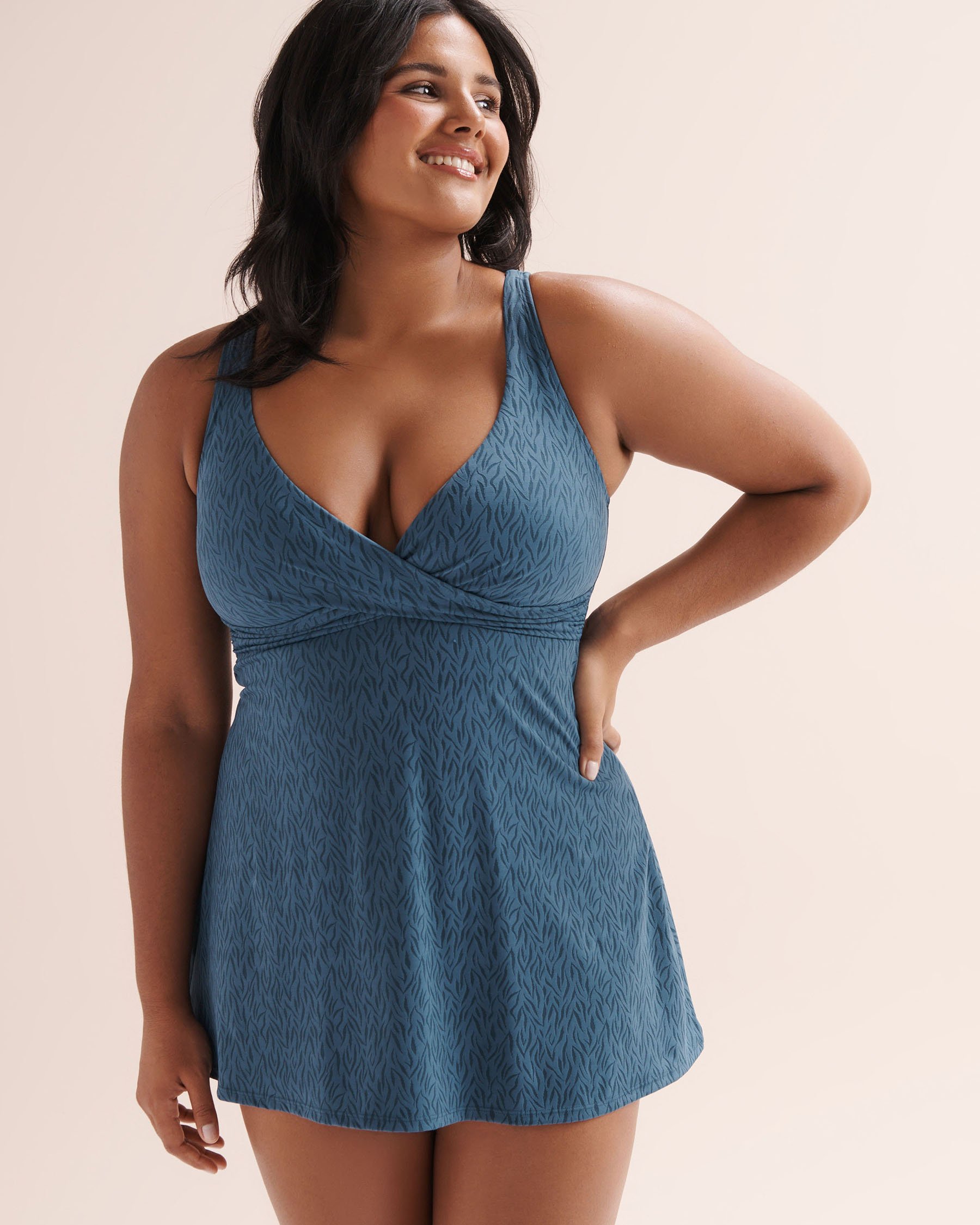 ARTESANDS Minque Delacroix D-G Cup Swimdress Dark Blue AT1723MQ - View5