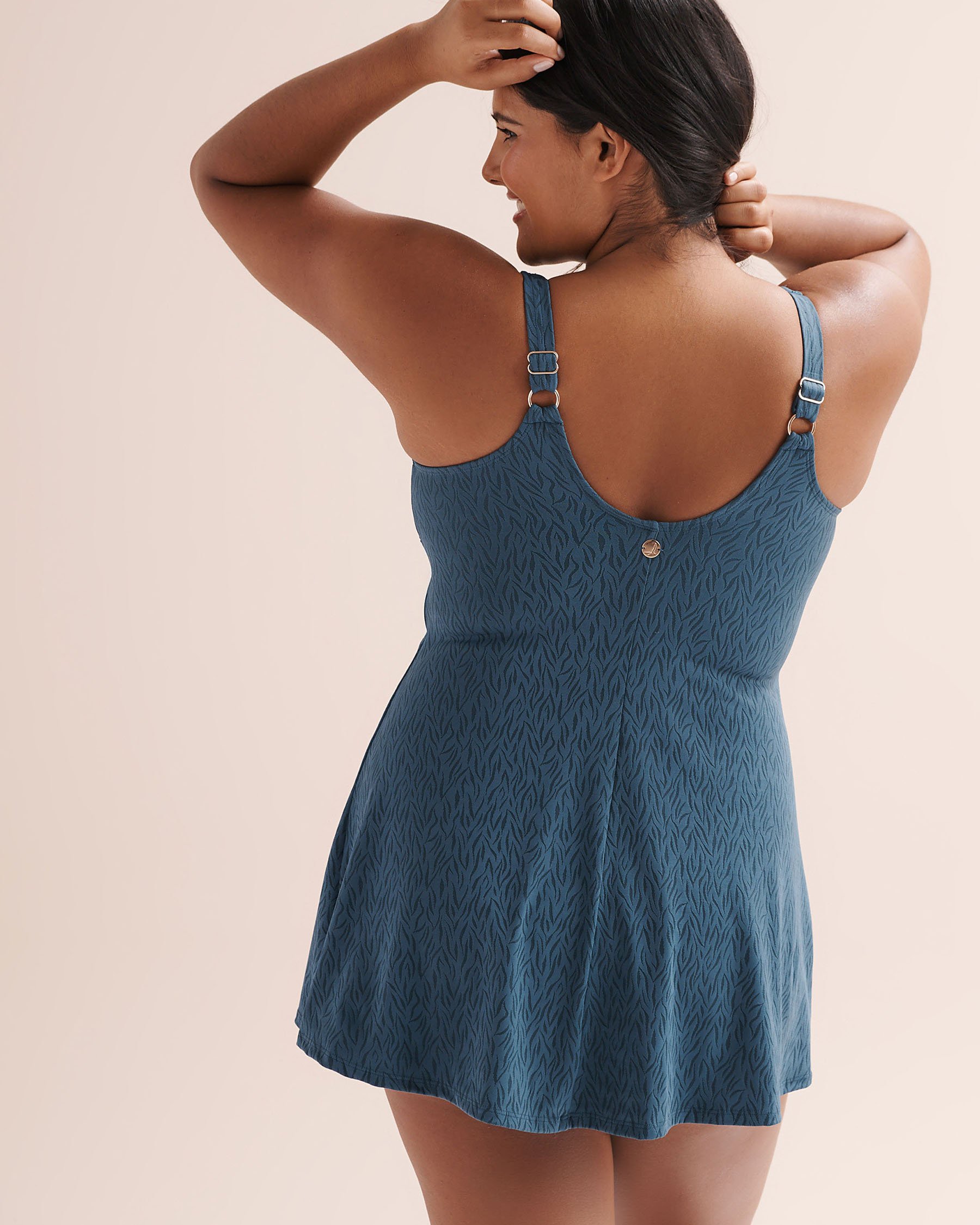ARTESANDS Minque Delacroix D-G Cup Swimdress Dark Blue AT1723MQ - View6