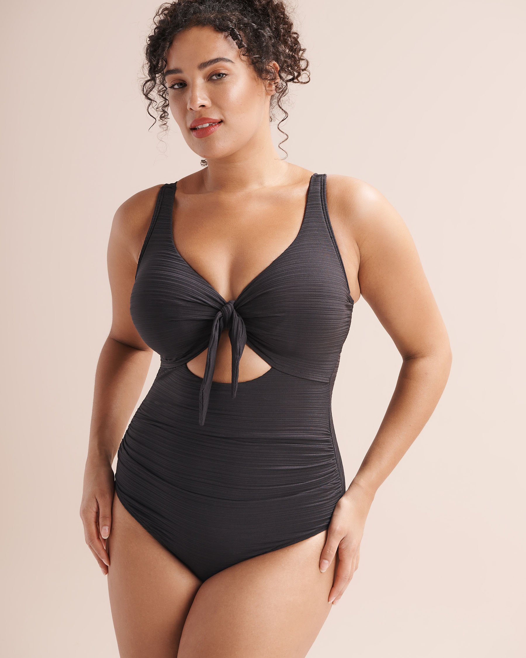 ARTESANDS Aria Cezanne D/DD Cup Cut-out One-piece Swimsuit Black AT1763GA - View6