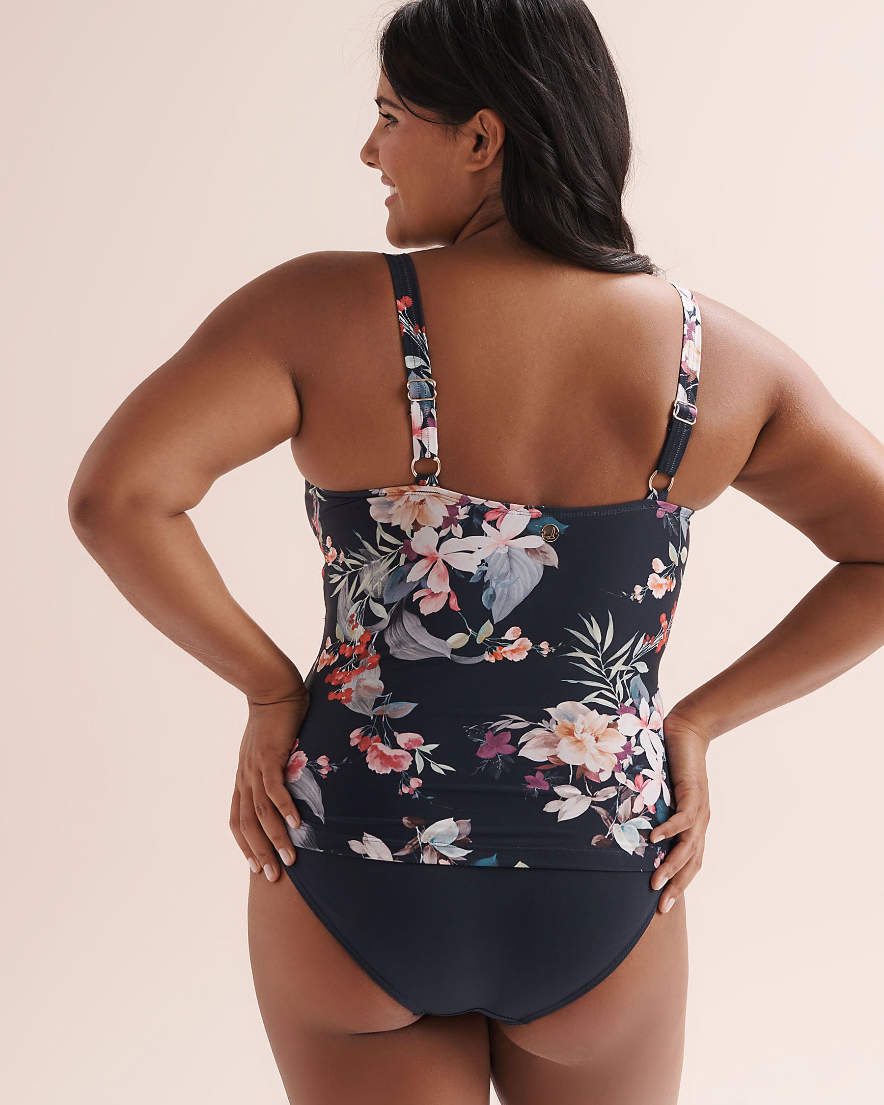 ARTESANDS AD Meloria Cezanne D-DD Cup Tankini Top Navy Blue AT3774AM - View2