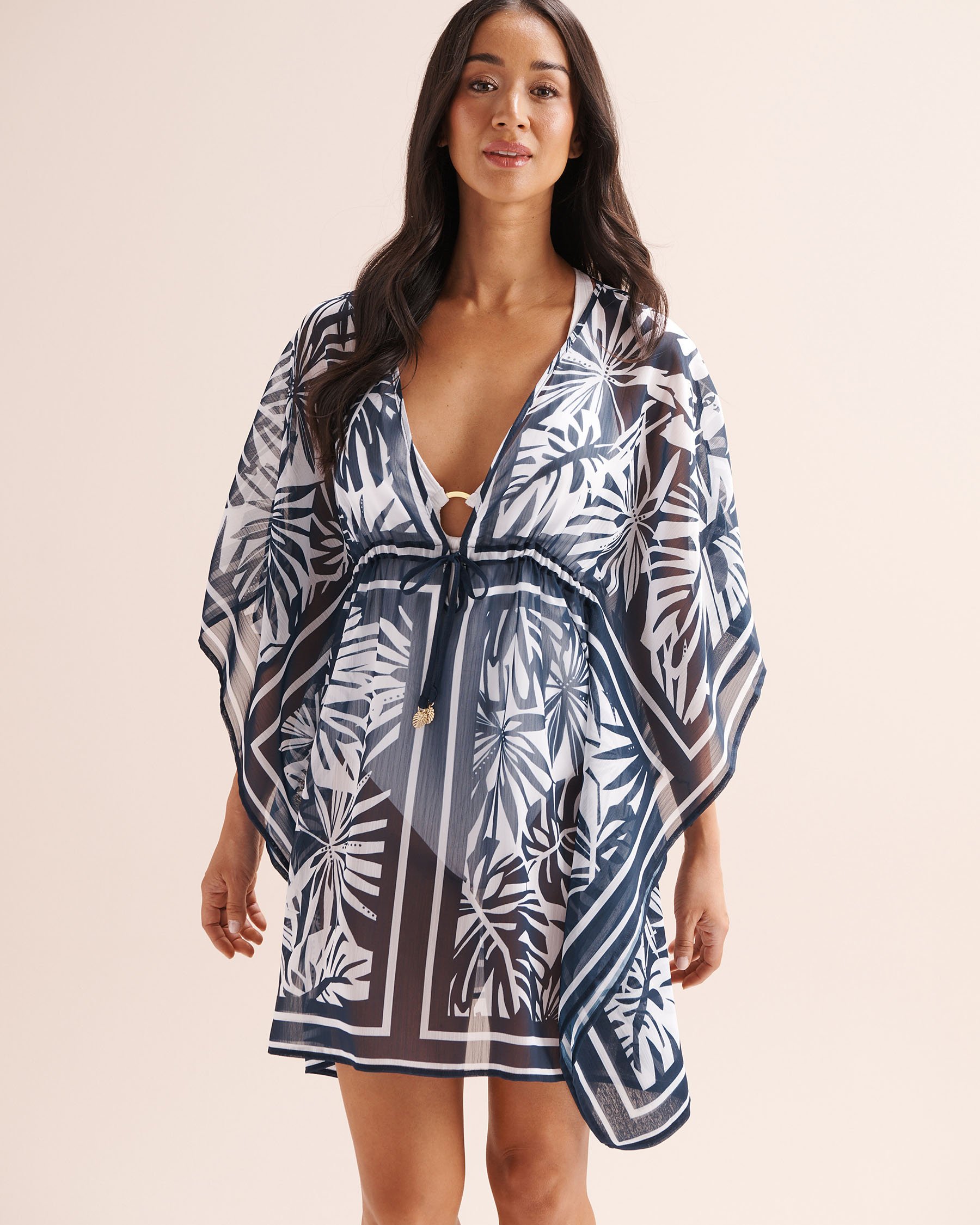 BLEU ROD BEATTIE Tropical Tango Caftan Blue RBTT26802-J - View1