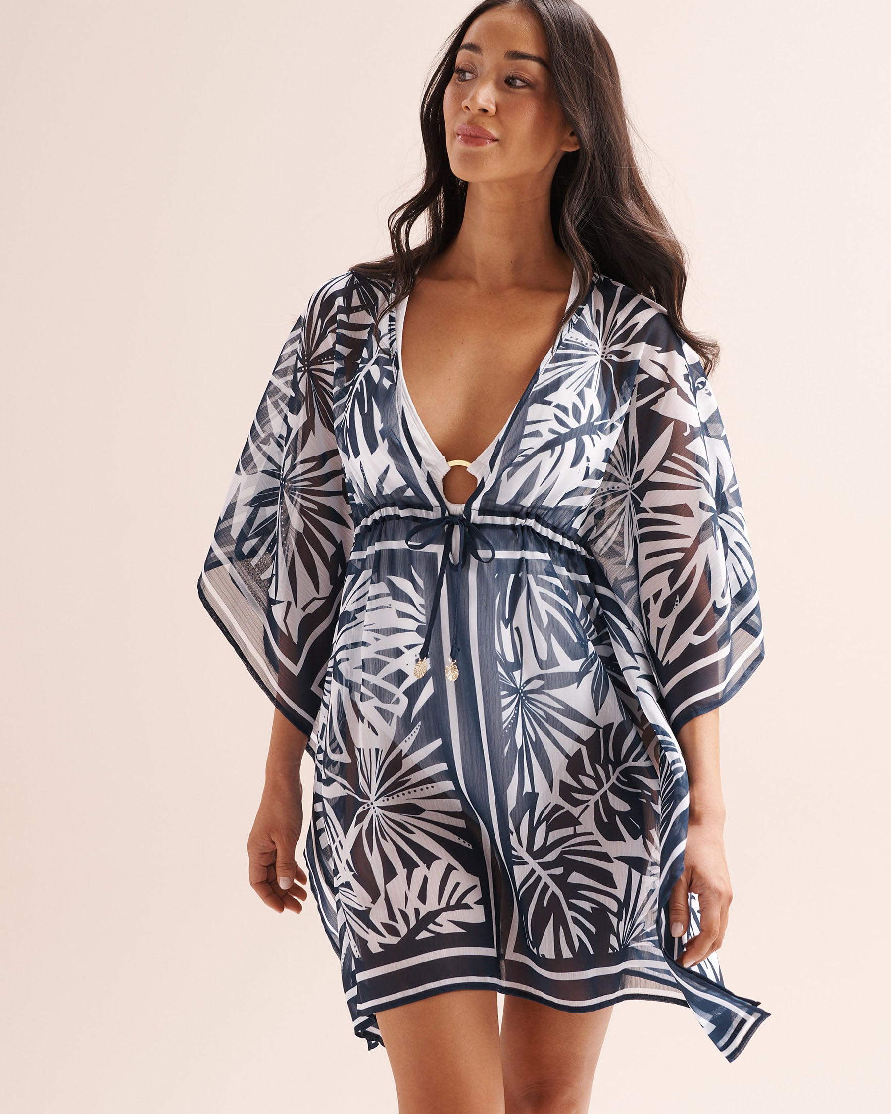 BLEU ROD BEATTIE Tropical Tango Caftan Blue RBTT26802-J - View4