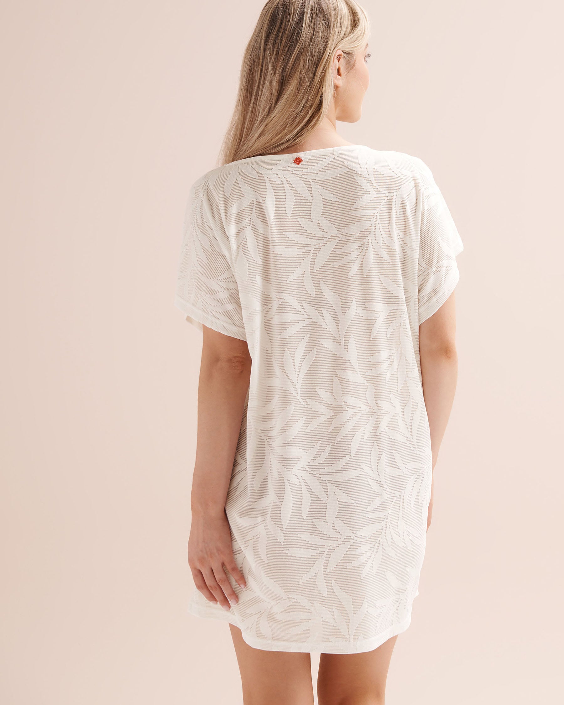 COSTA DEL REY Leaf Tunic White 02400065 - View2