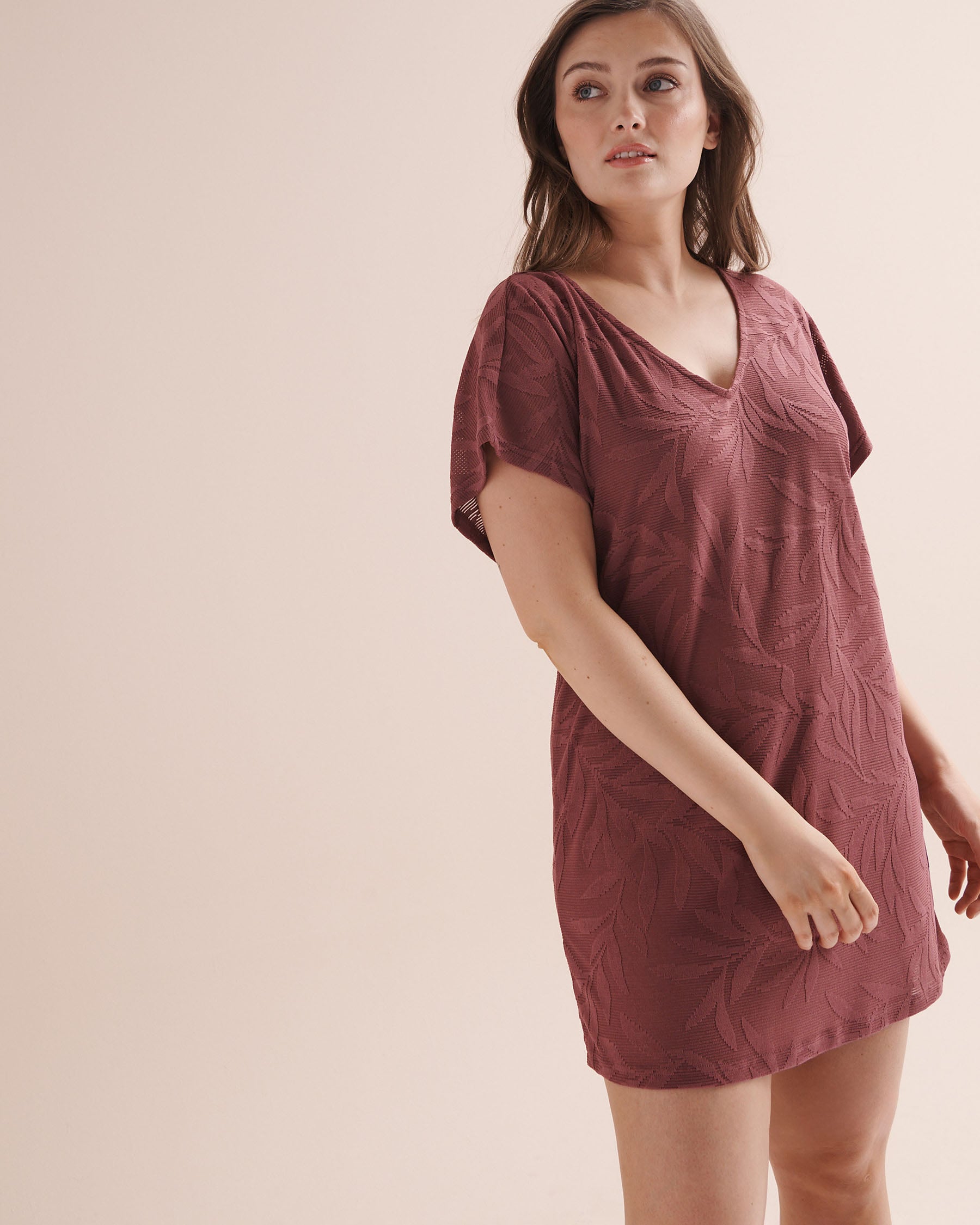 COSTA DEL REY Leaf Tunic Hawthorn Pink 02400065 - View4